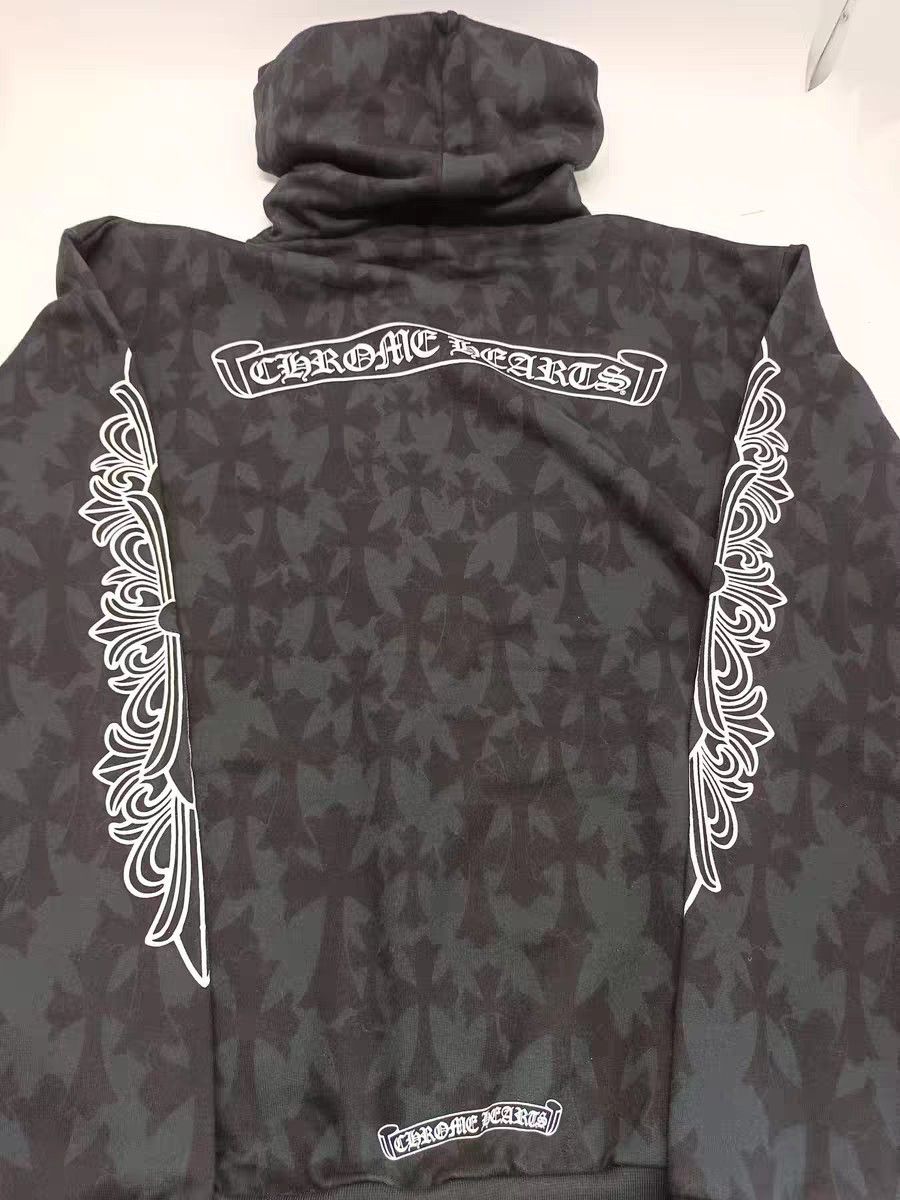 Chrome Hearts CHROME HEARTS Size L Black dark horseshoe scroll hoodie Size US L / EU 52-54 / 3 - 9 Thumbnail