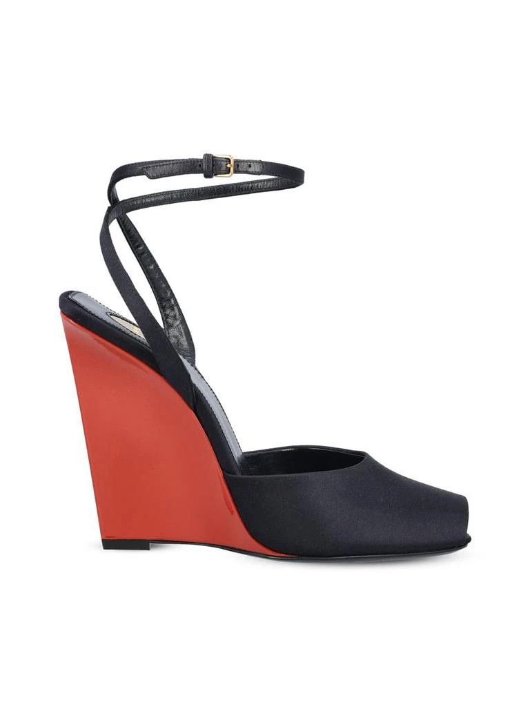 Saint Laurent Paris o1bcso1str0326 Scandale Satinate La Scandale in Black Size US 8 / IT 38 - 1 Thumbnail