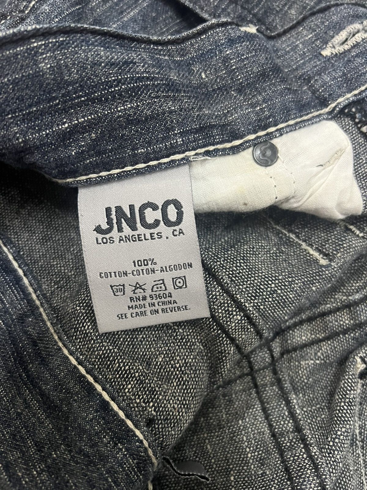 JNCO Vintage Y2K JNCO Cross Dark Wash Jeans Straight Denim Size US 32 / EU 48 - 12 Thumbnail