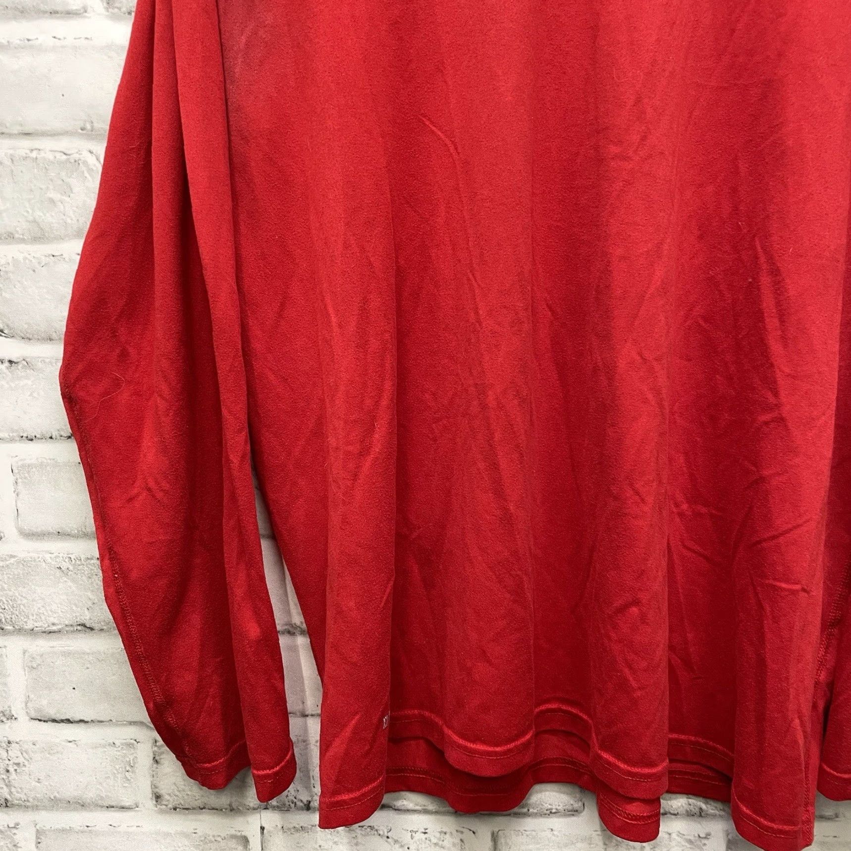 Nike Nike Dri-Fit Long Sleeve Red stretchy athletic Tee Mens Size L Size US L / EU 52-54 / 3 - 3 Thumbnail