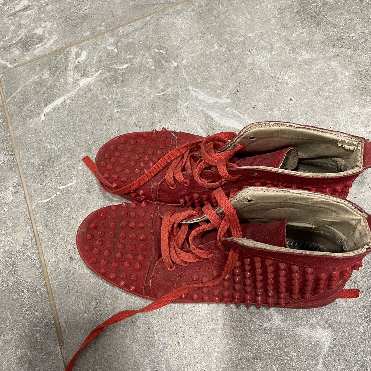 Christian Louboutin × If Six Was Nine 40 Christian louboutin spike chrome SHOES high sneakers red Size US 7 / EU 40 - 2 Thumbnail