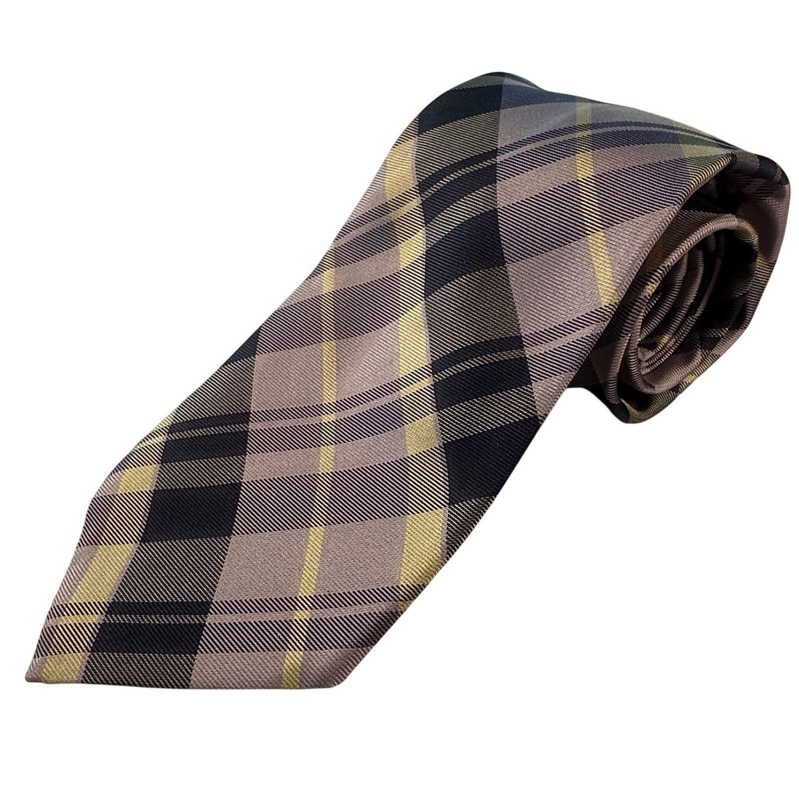 Paul Frederick Paul Frederick Plaid 100% Italian Silk Tie Made in USA NWT Size ONE SIZE - 2 Thumbnail