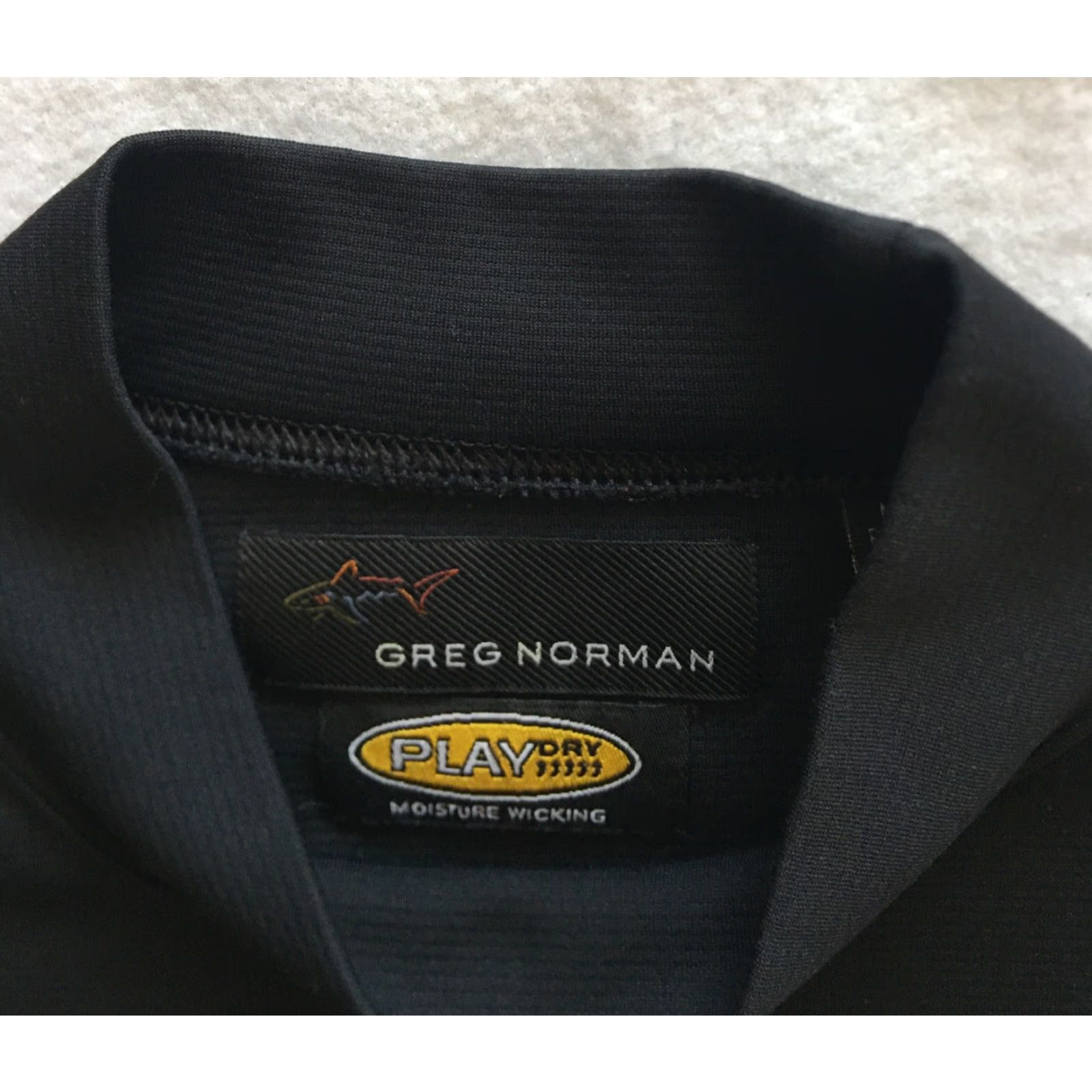 Vintage Greg Norman Golf Shirt Mens M Black Short Sleeve Moisture Wicking Crew Neck 100% Polyester Golf Shirt Mens Regular Fit Size US M / EU 48-50 / 2 - 3 Thumbnail