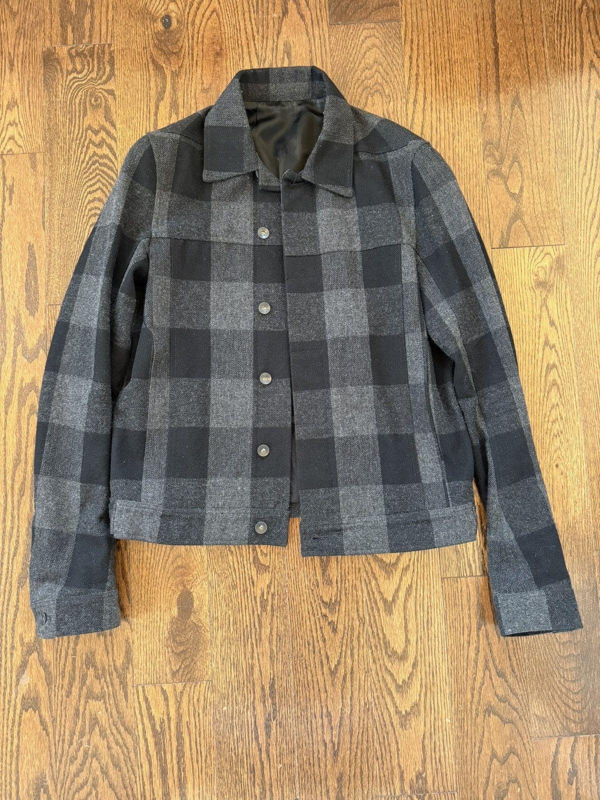 Rick Owens Rick Owens Checkered Wool Jacket Size US S / EU 44-46 / 1 - 1 Thumbnail