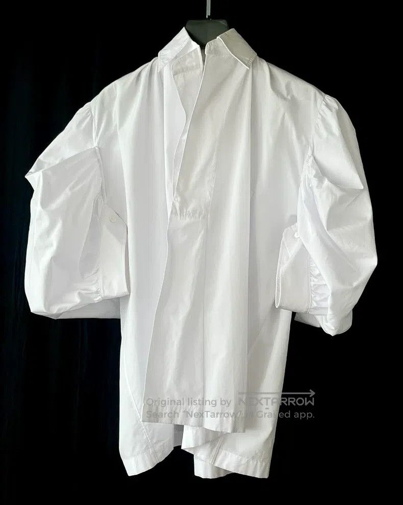 Junya Watanabe Junya Watanabe Deconstructed floral sleeve white blouse Size XS / US 0-2 / IT 36-38 - 5 Thumbnail