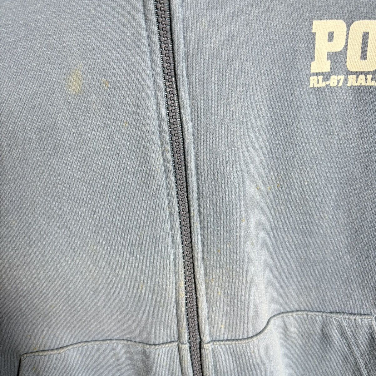 Polo Ralph Lauren Vintage 90s Polo Ralph Lauren Logo Flag Full Zip Hoodie Size US L / EU 52-54 / 3 - 9 Thumbnail