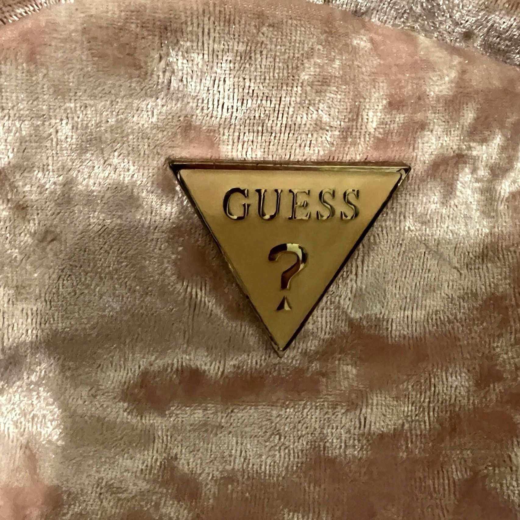 Guess VINTAGE Guess Backpack Purse Women Small Pink Cotton Blend Solid 90s Womens Size ONE SIZE - 5 Thumbnail