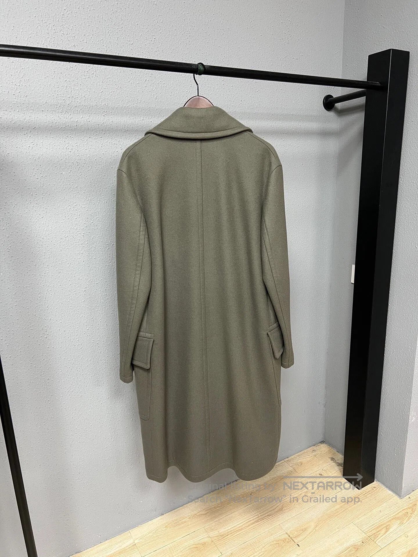Hermes stylish hermes goatskin double-breasted coat. Size US L / EU 52-54 / 3 - 2 Thumbnail