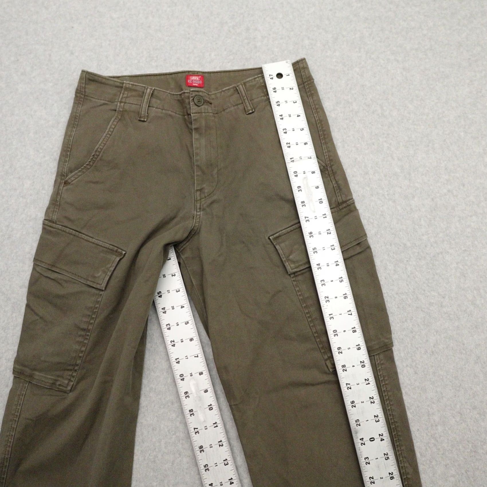 Levi's LEVI’S XX CARGO Mens Small (31X30) Green Tapered Pants with Side Pockets Vintage? Size US 31 - 6 Thumbnail