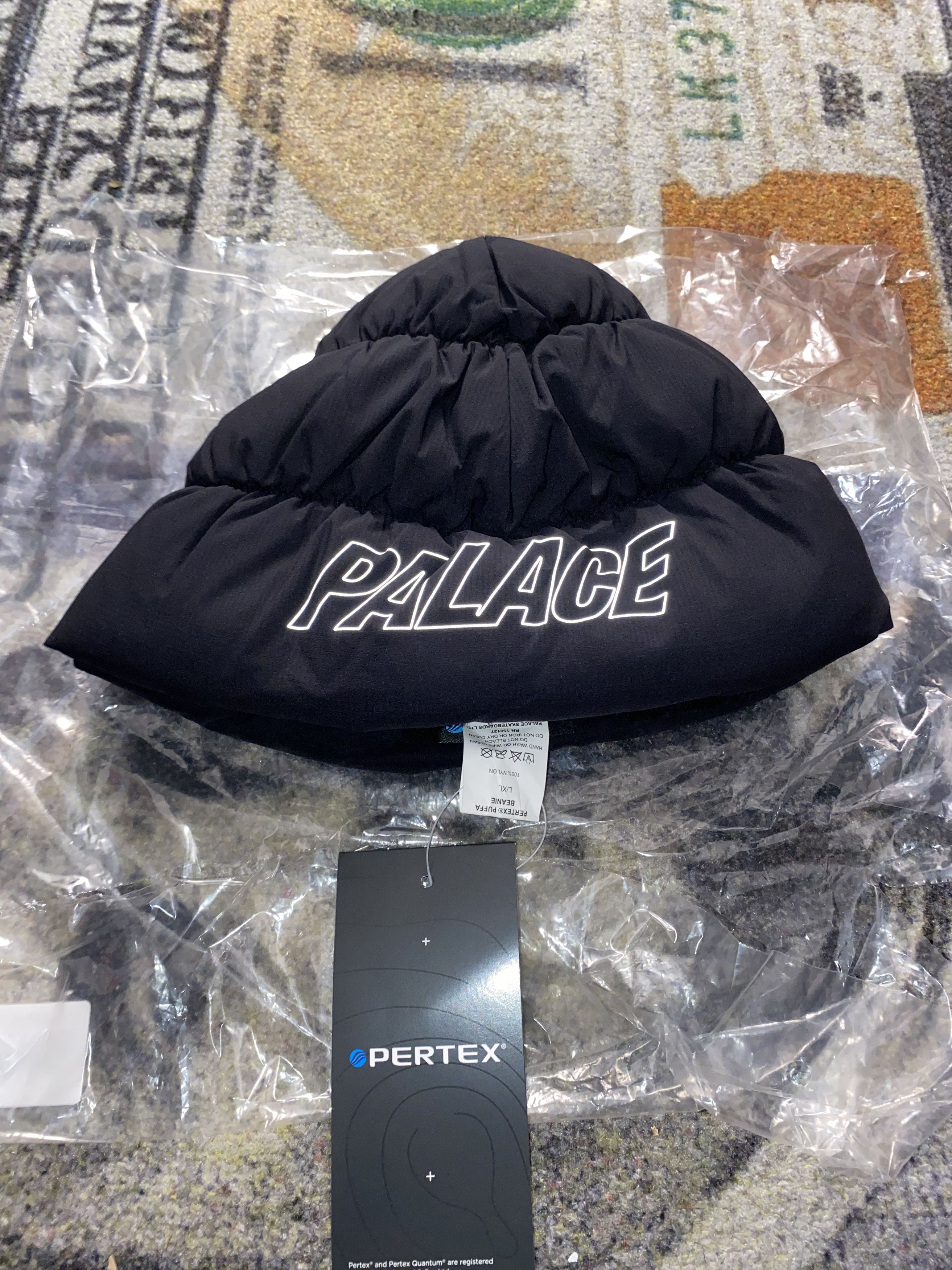 Palace Palace Pertex Puffa Beanie (LARGE / XLARGE) | Grailed