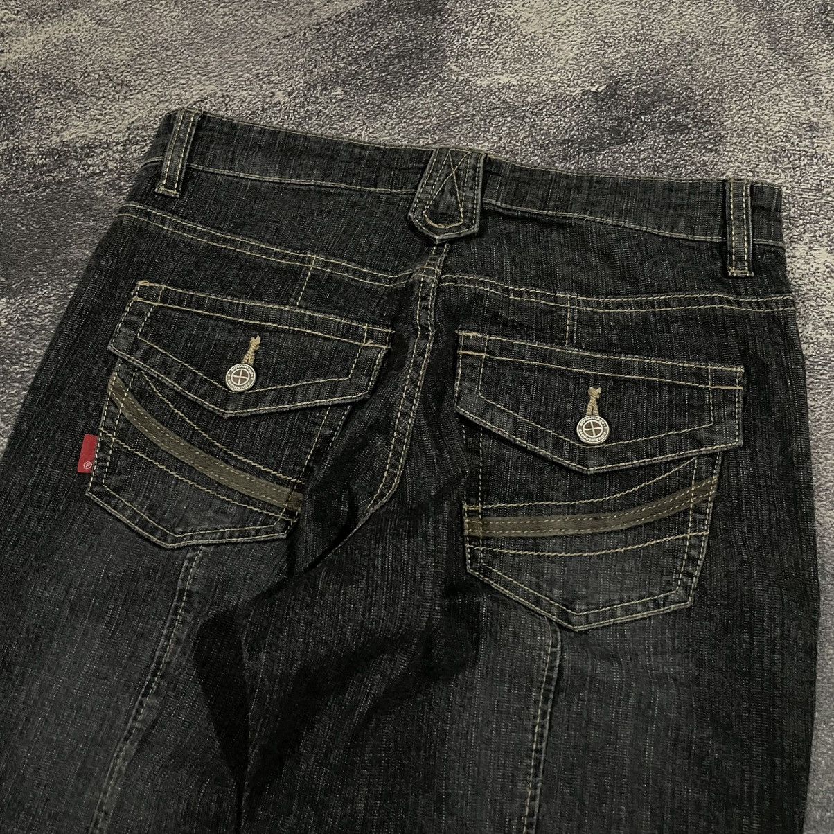 If Six Was Nine × Le Grande Bleu (L.G.B.) Flared Denim Pants – Archive / Avant-garde Cut Size US 31 - 4 Thumbnail