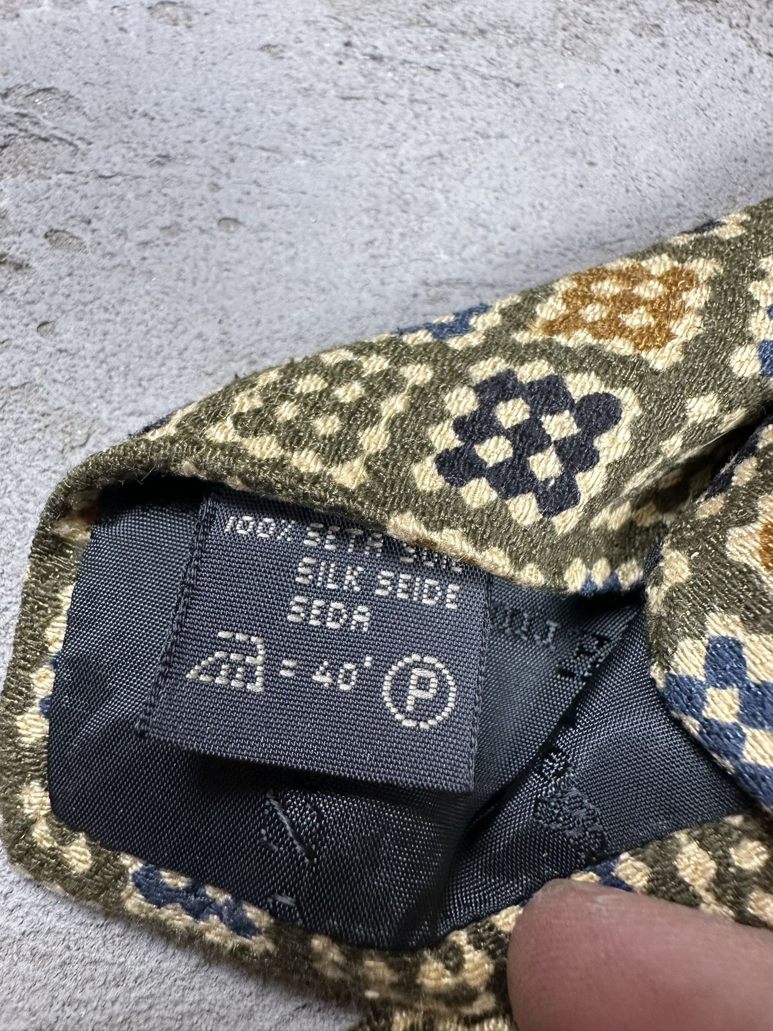 Designer × Ermenegildo Zegna Vintage Ermenegildo Zegna Silk Luxury Patterned Tie Size ONE SIZE - 7 Thumbnail