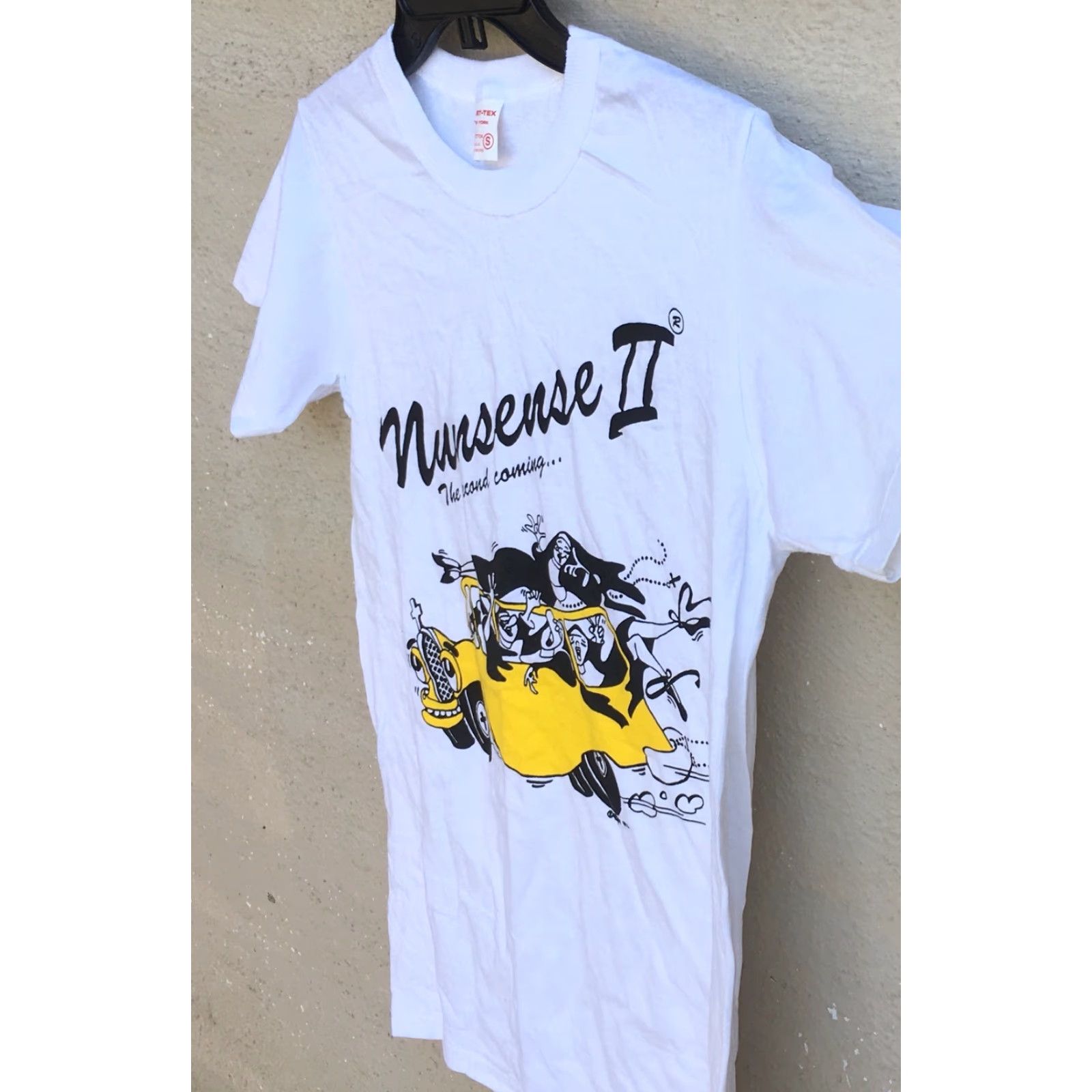 Vintage VINTAGE SHIRT-TEX T-Shirt S White Unisex Made In USA Nunsense II The Second Coming Graphic Tee 100% Cotton Short Sleeve Mens Womens Girls Boys Size US S / EU 44-46 / 1 - 7 Thumbnail