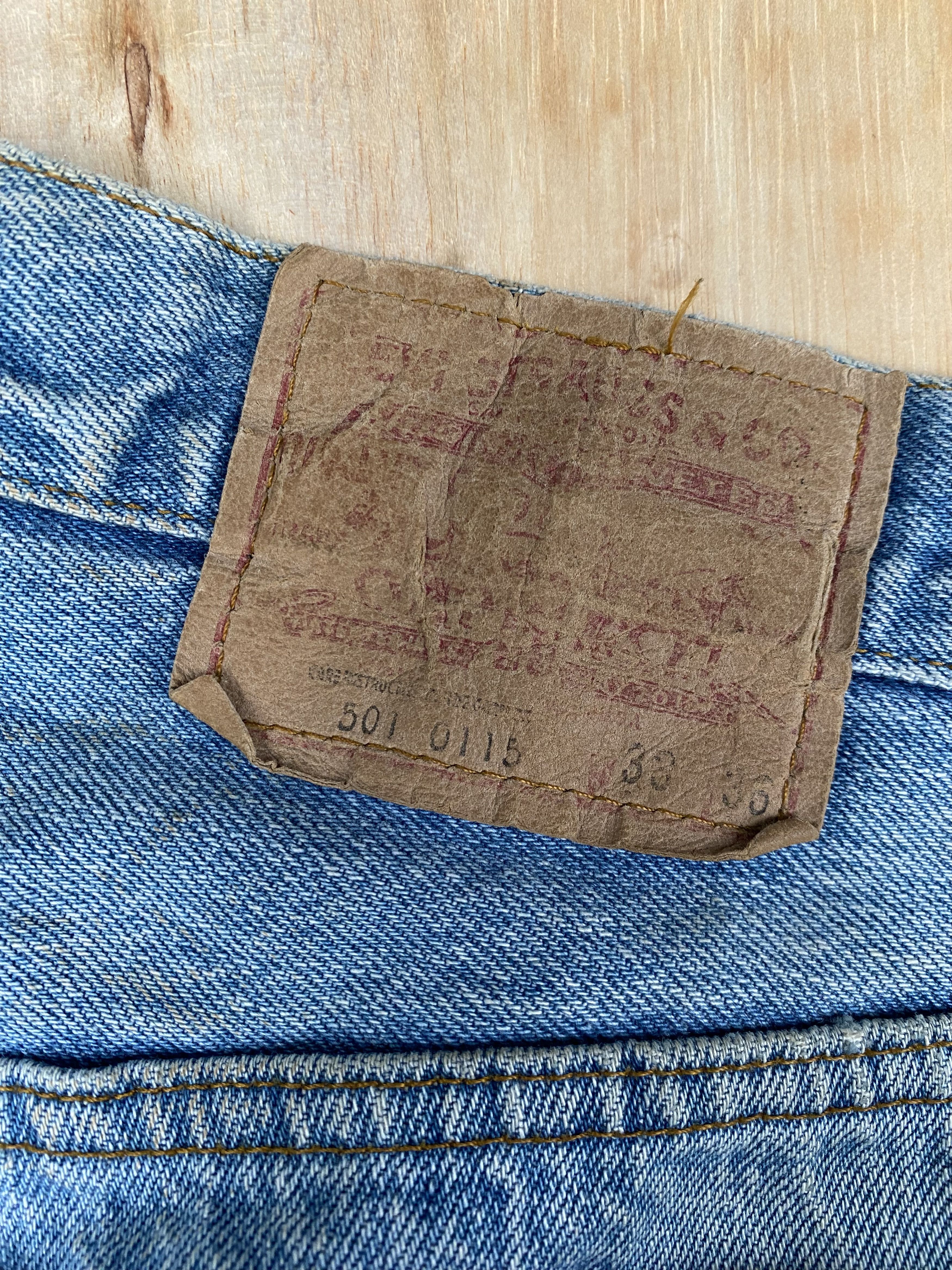 Levi's × Vintage Vintage 70s Levis 501 Single R Distressed dirty stonewash Size US 32 / EU 48 - 14 Thumbnail
