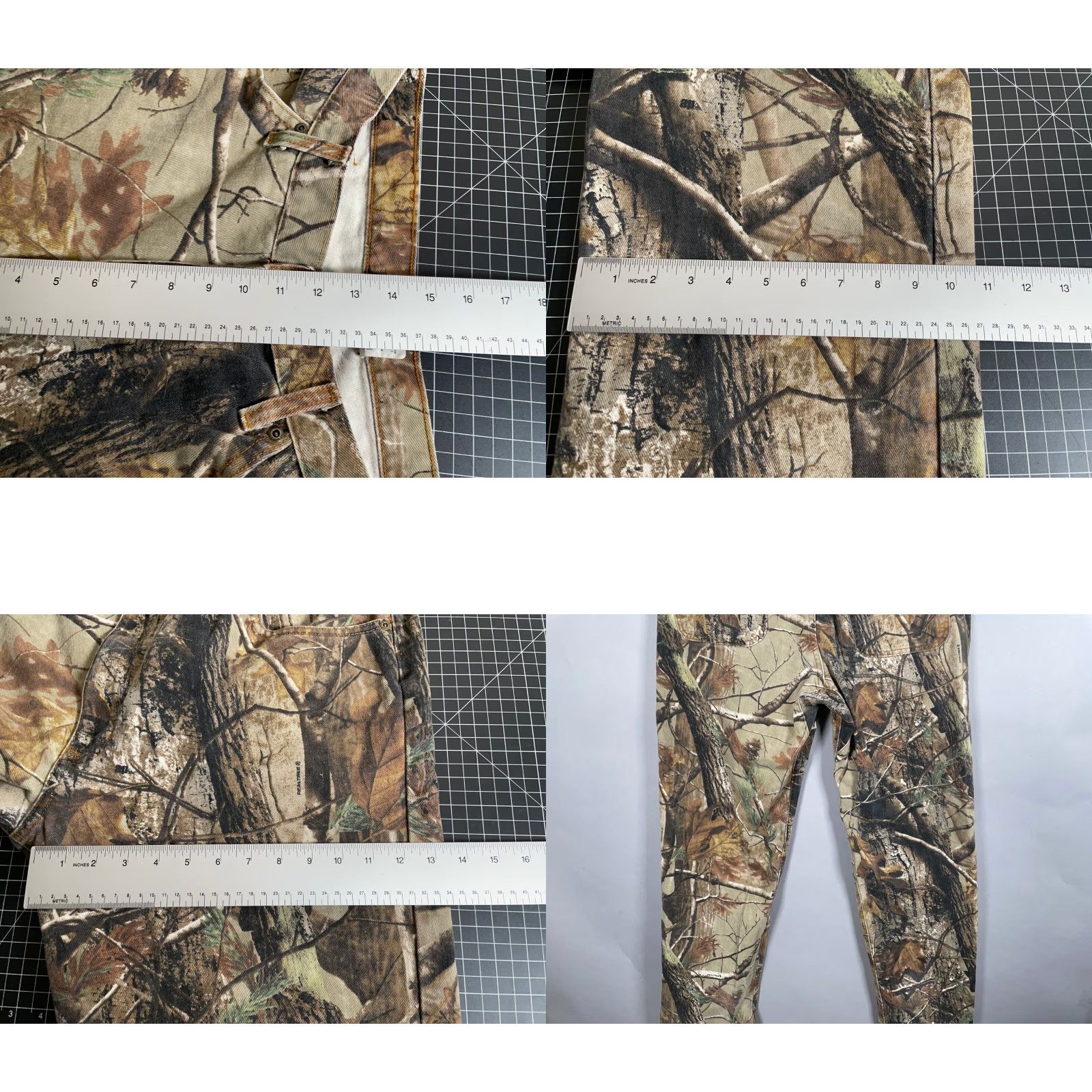 Realtree VINTAGE Diamond Cut Mens Jeans 36 x 32 Straight Fit Camouflage Y2K RealTree Cotton Denim Size US 36 / EU 52 - 8 Thumbnail
