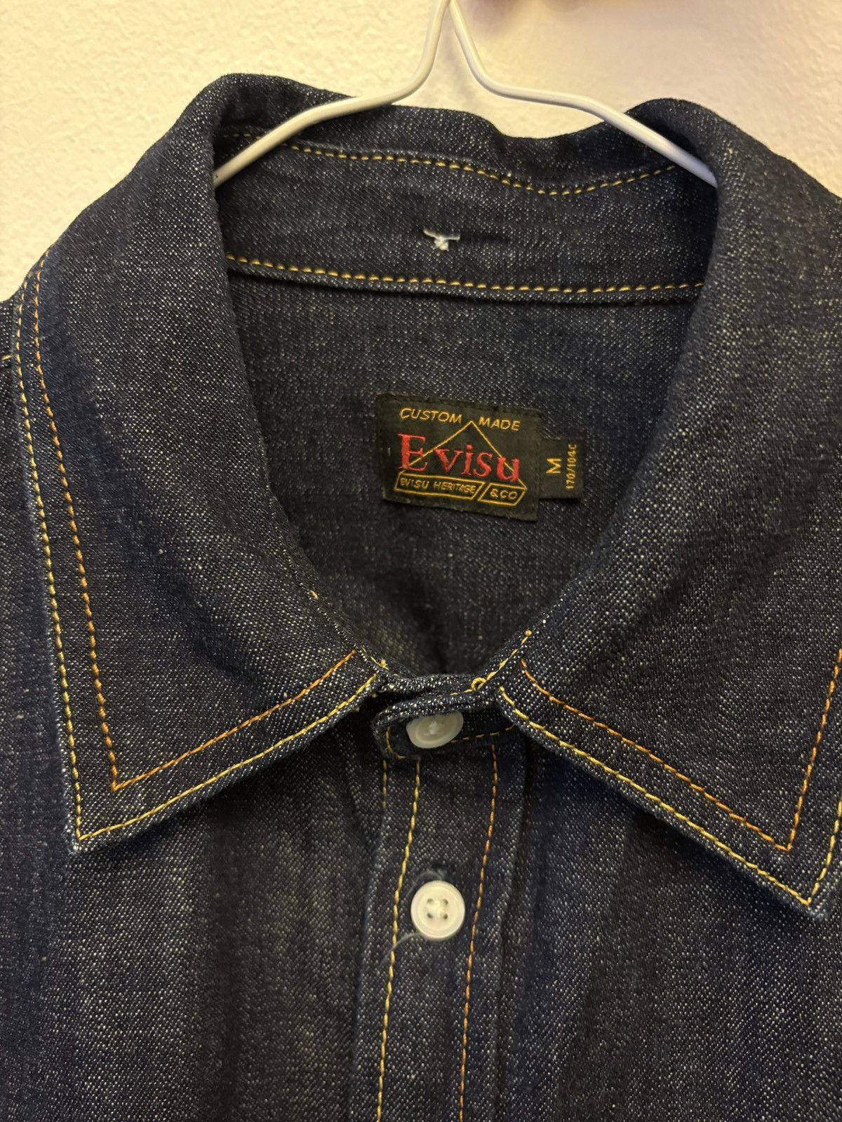 Evisu Denim jacket shirt Evisu Size US M / EU 48-50 / 2 - 10 Thumbnail
