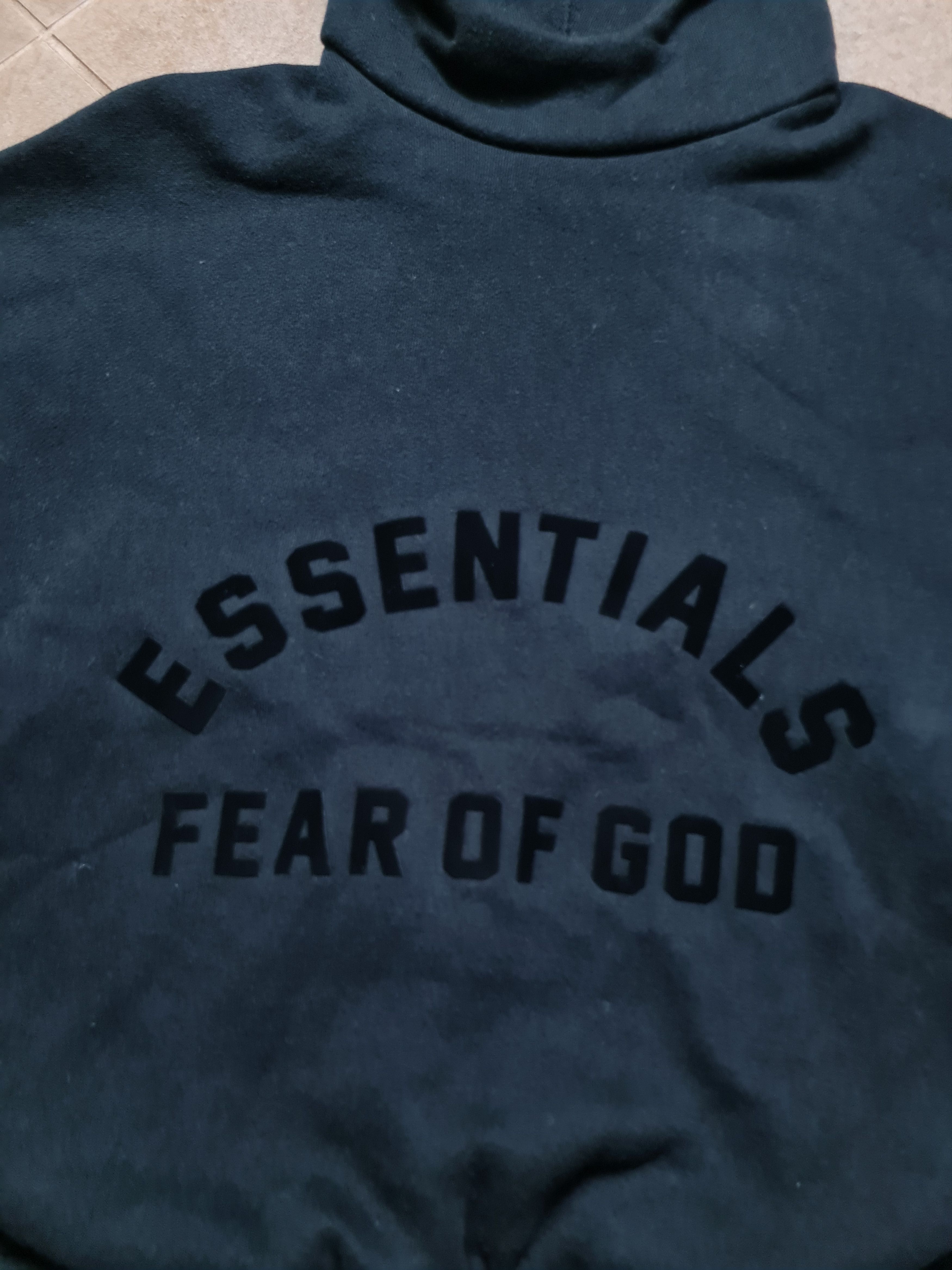 Essentials Womens Essential Fear Of God Pullover Jet Black Hoodie Size XS / US 0-2 / IT 36-38 - 14 Thumbnail