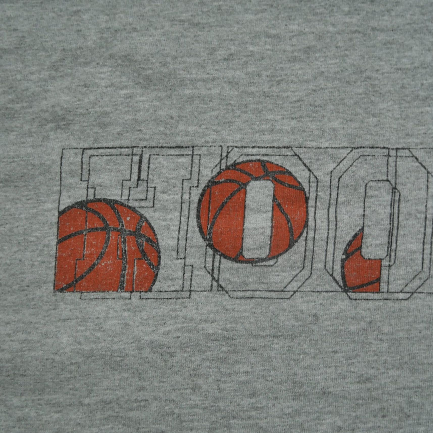 Spell VINTAGE Basketball T Shirt Mens XL Grey Long Sleeve Hoops Spell Out Y2K Size US XL / EU 56 / 4 - 3 Thumbnail