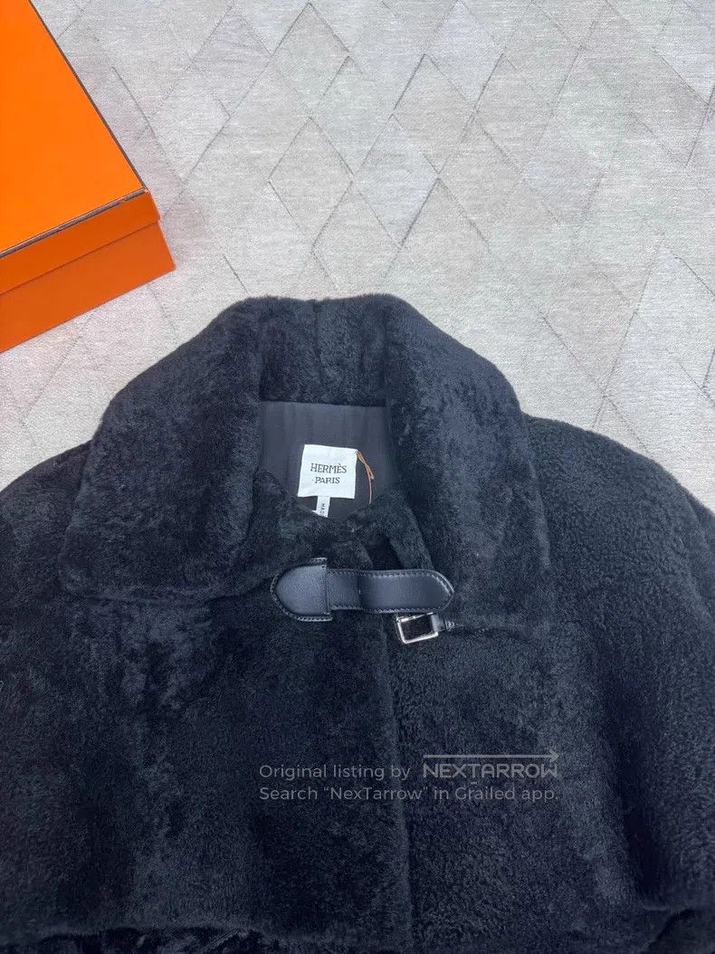 Hermes Hermes Autumn/Winter Fur Coat Jacket with 100% Baby Lamb L Size XS / US 0-2 / IT 36-38 - 2 Thumbnail