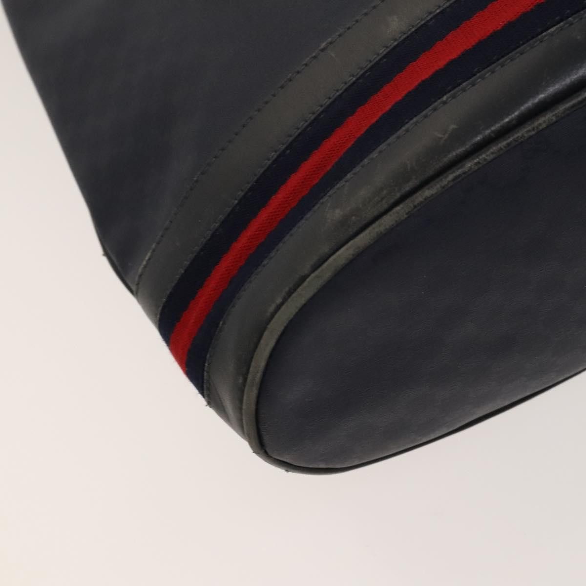 Gucci GUCCI Micro GG Supreme Sherry Line Shoulder Bag Pvc Navy Size ONE SIZE - 11 Thumbnail