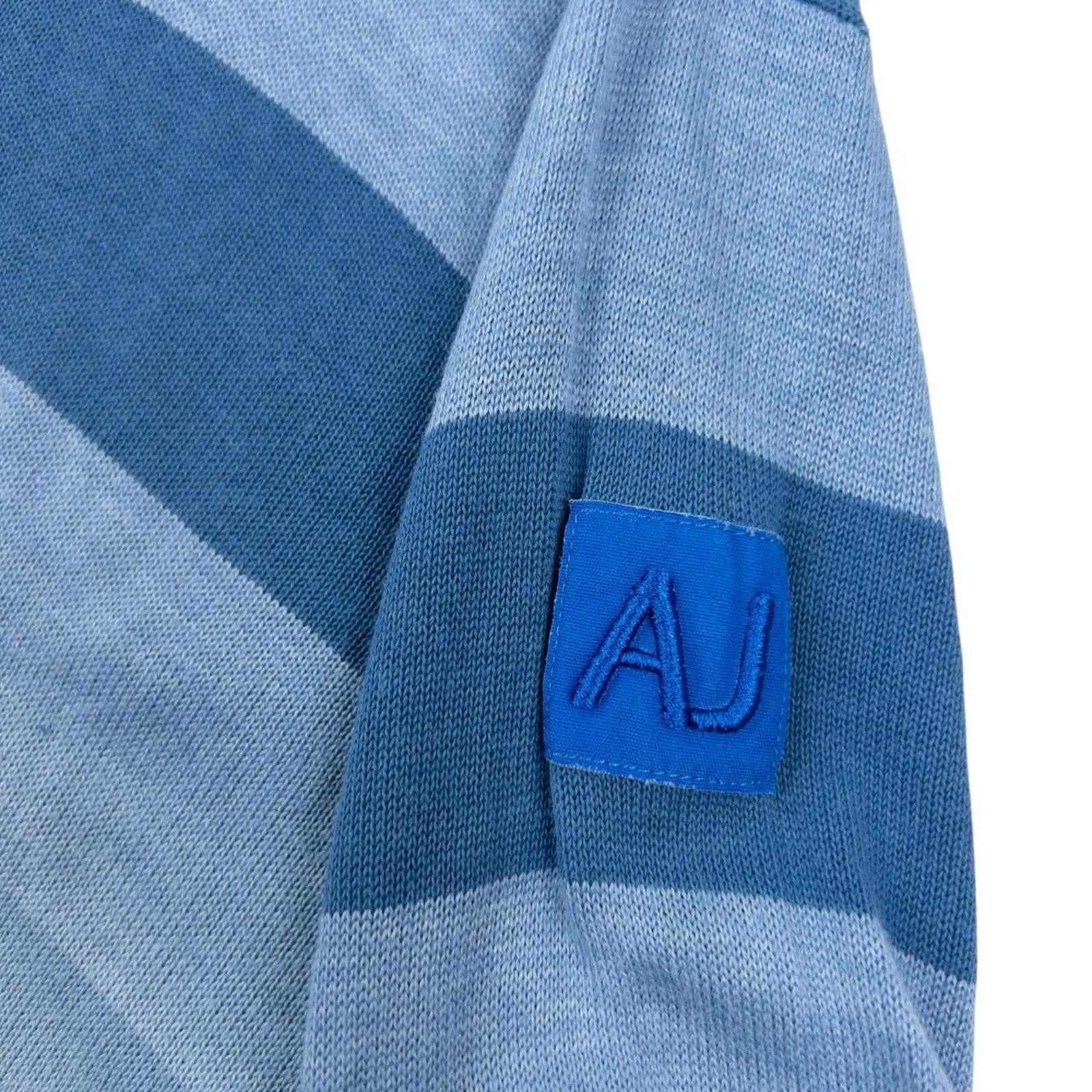 Other Vintage 2000s Armani Jeans Gradient Striped Jumper Size L Size US L / EU 52-54 / 3 - 6 Thumbnail