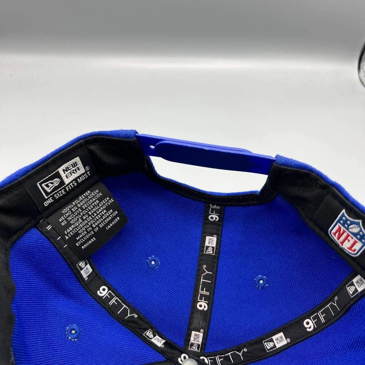 New Era Los Angeles LA Rams Hat Men Blue Embroidered Snap Back Cap Size ONE SIZE - 3 Thumbnail