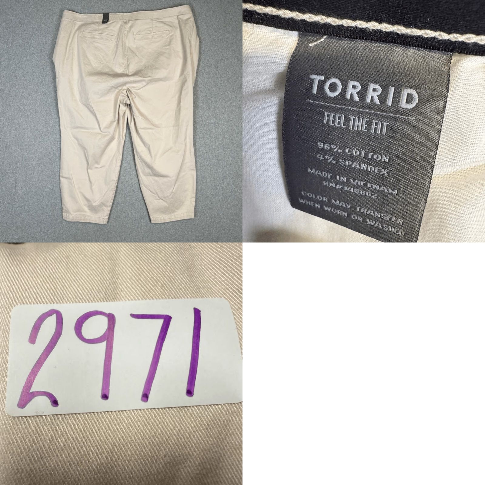 Torrid Torrid Pants Womens 26R Multicolor Twill Flex High Rise Tapered Casual N Brand New Size 26" / US 2 / IT 38 - 8 Thumbnail