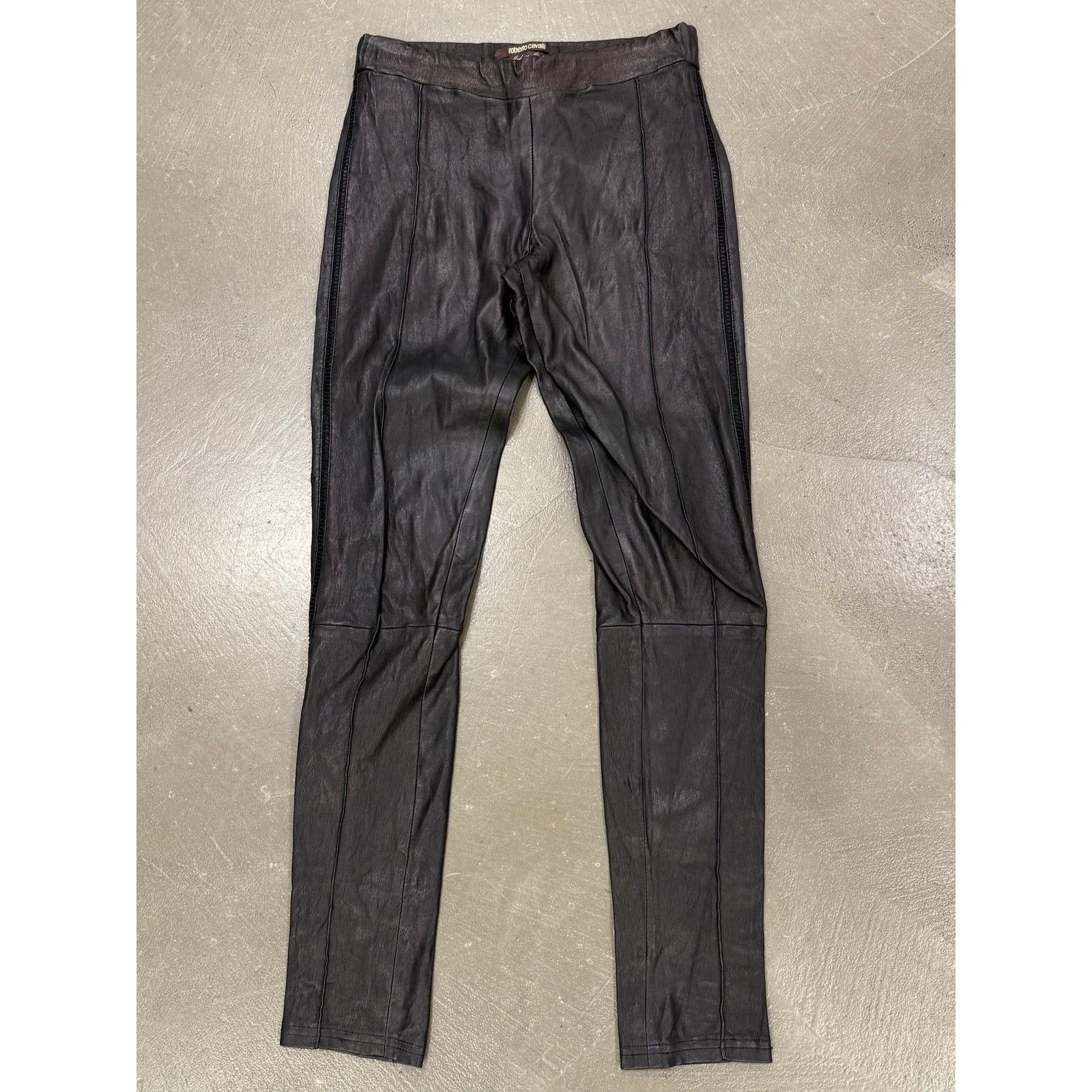 Roberto Cavalli 2010s Roberto Cavalli leather skinny pants Size 26" / US 2 / IT 38 - 1 Thumbnail