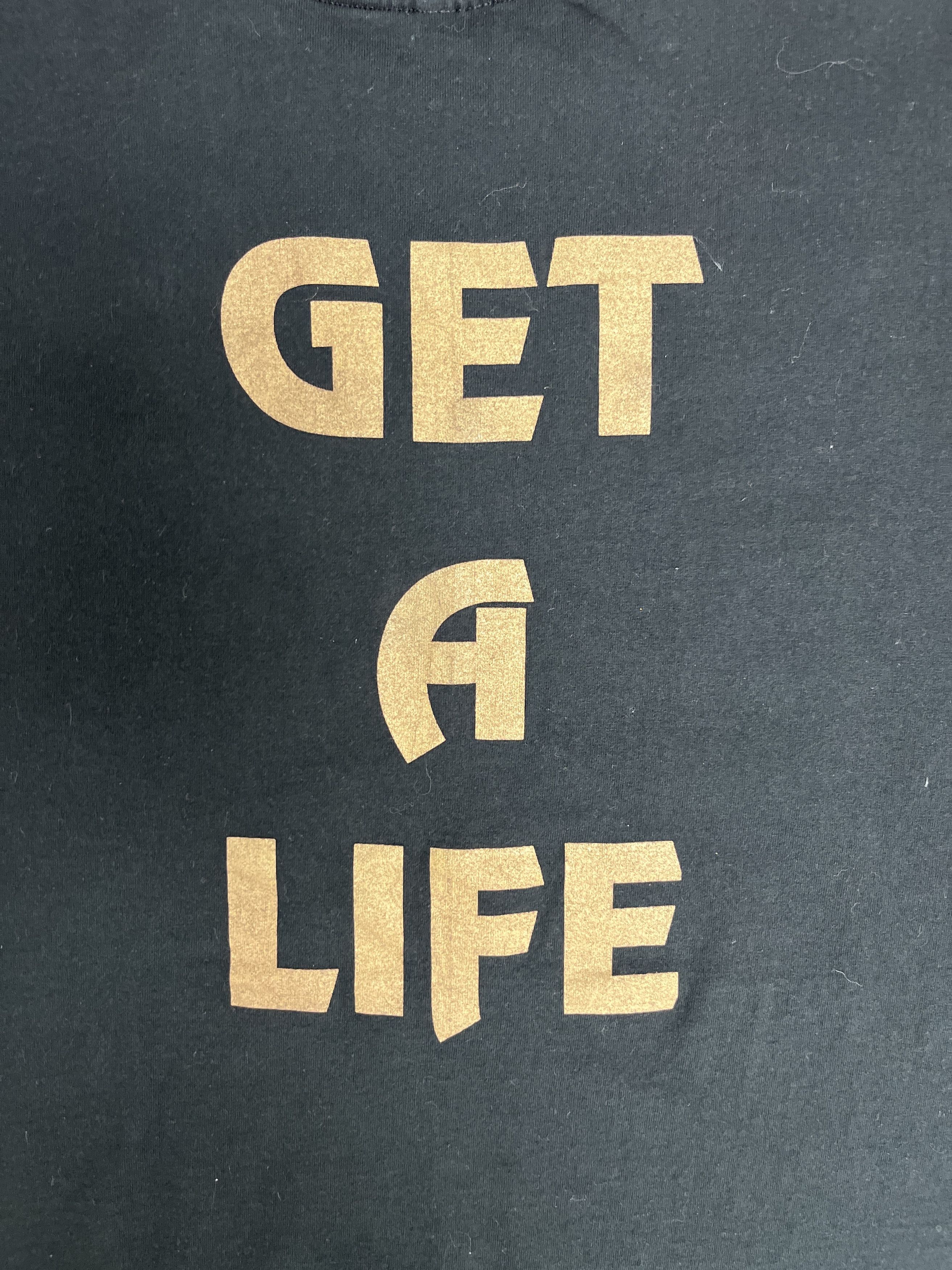 Vintage Kristy Young Get A Life Vintage Black T-Shirt Tee Size US XL / EU 56 / 4 - 5 Thumbnail