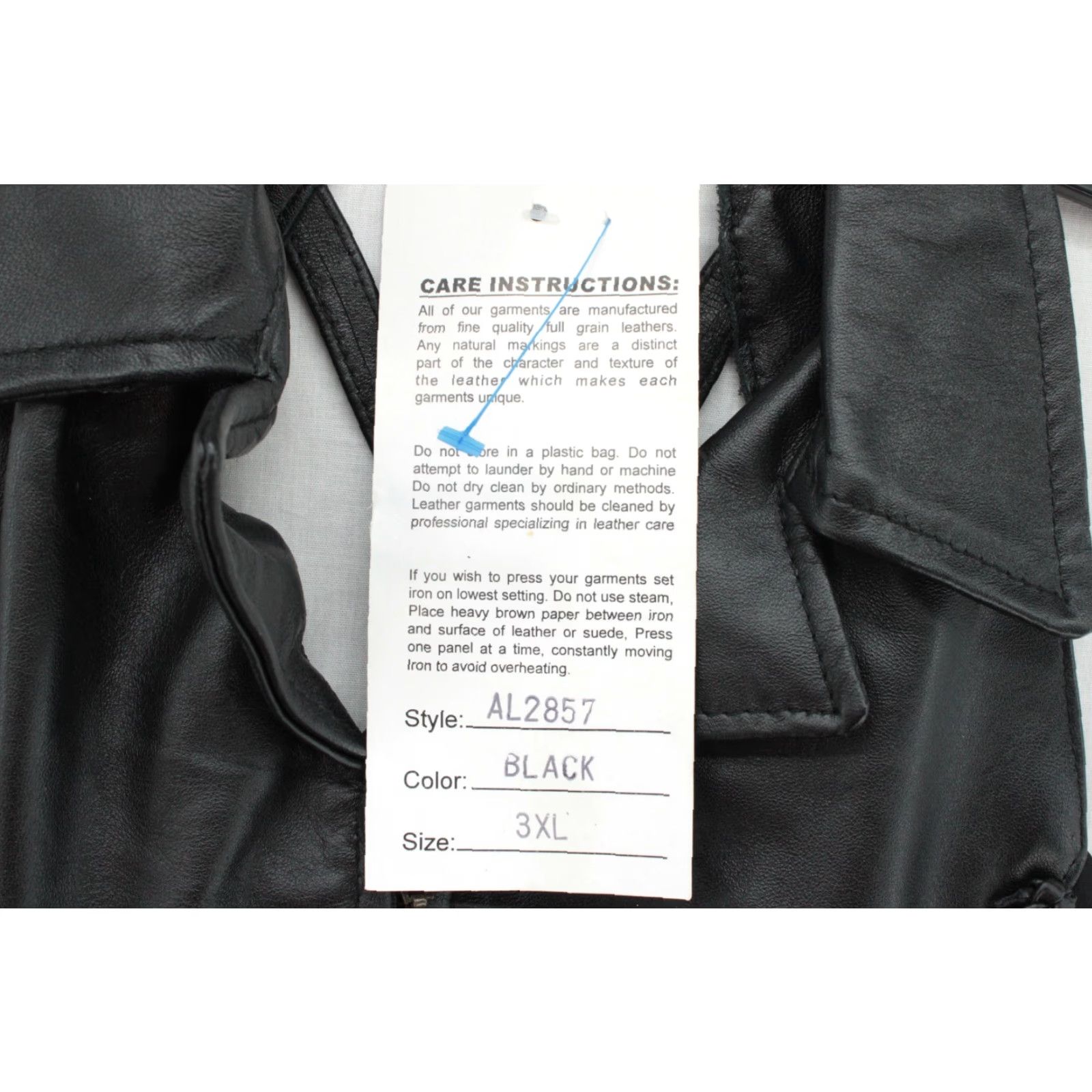 Vintage VINTAGE Allstate Biker Vest Shirt Women 3XL Black Leather Full Zip Sleeveless Plus Size Size XXL / US 16-18 / IT 52-54 - 5 Thumbnail