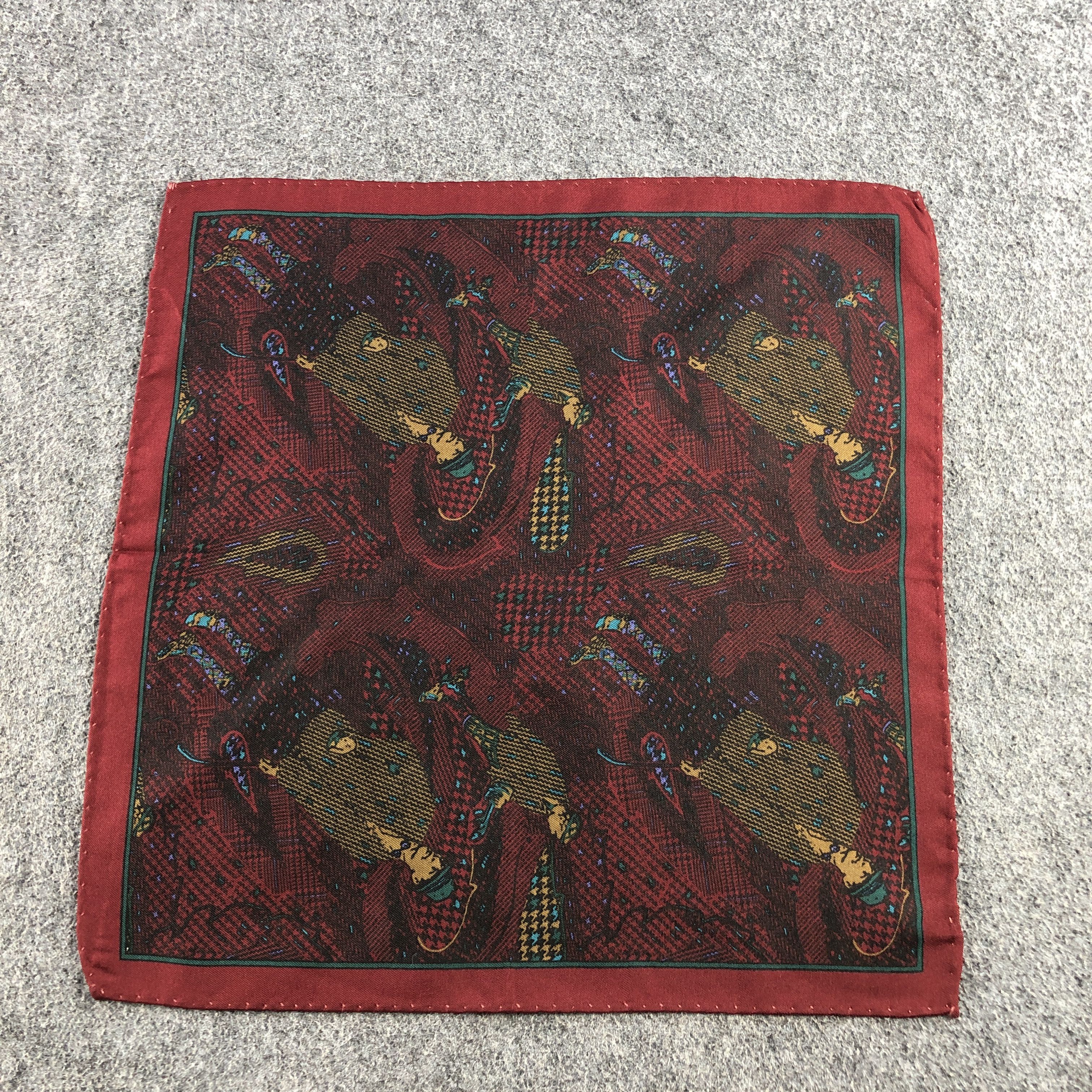 Vintage Paisley Silk Handkerchief Bandana H2397 Size ONE SIZE - 1 Thumbnail