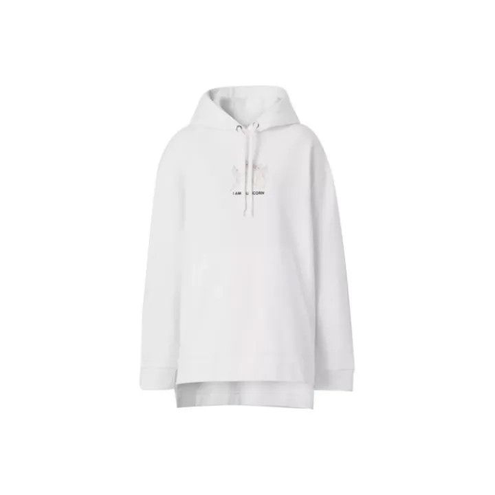 Burberry Burberry Embroidered Deer Hoodie for Women 0079 Size XS / US 0-2 / IT 36-38 - 1 Thumbnail