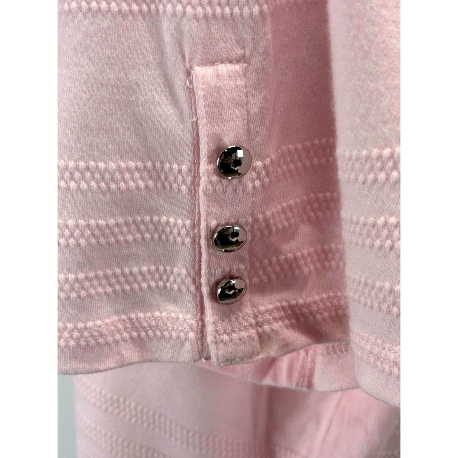Talbots Talbots Shirt 3X Plus Pink Textured Short Sleeve Boat Neck Cotton T-Shirt Womens Vintage: No Women Size 3X Pink Casual Shirt Ladies Size XXL / US 16-18 / IT 52-54 - 6 Thumbnail