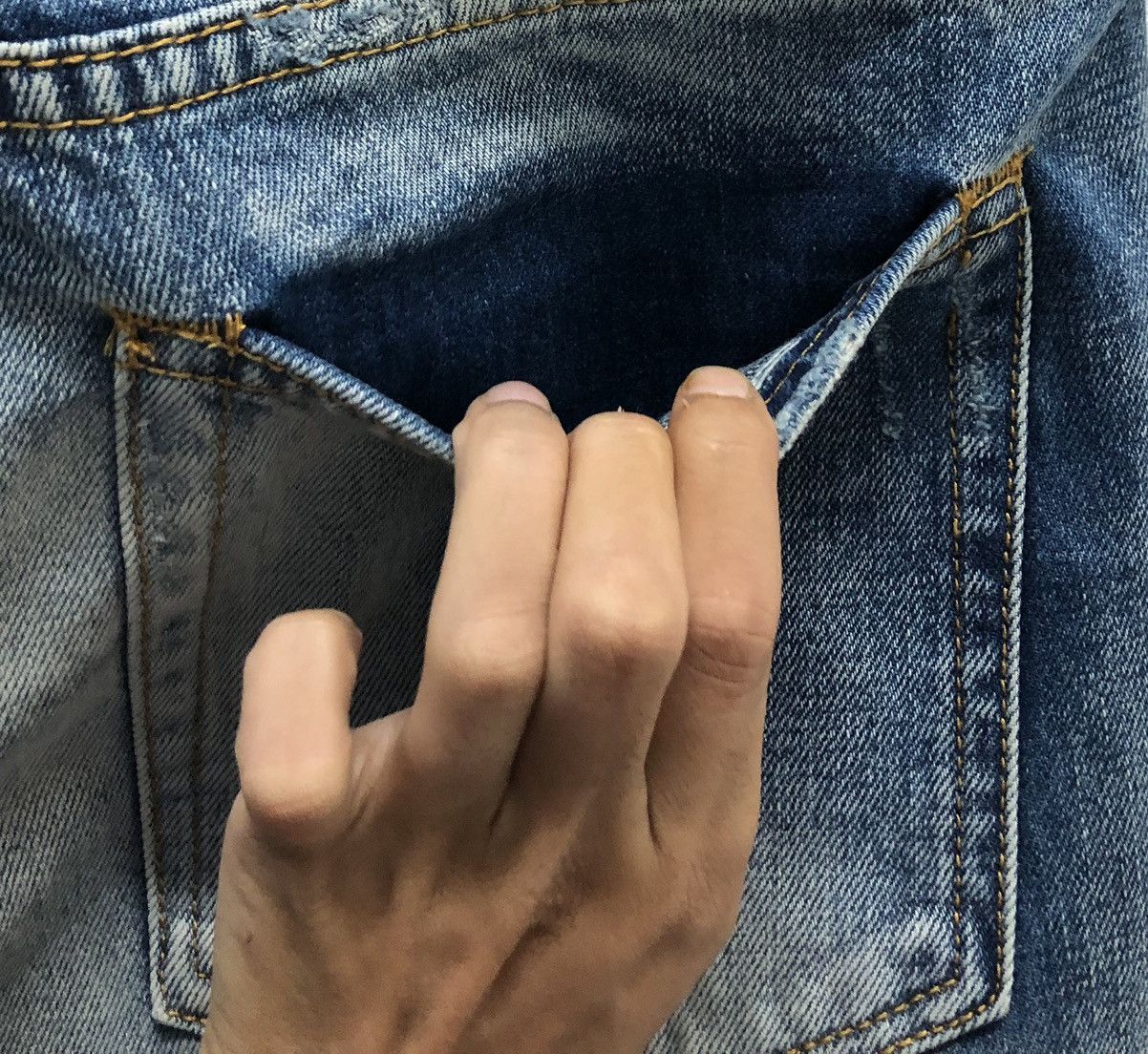 Vintage Vintage mnml Denim Pants Size US 33 - 10 Thumbnail