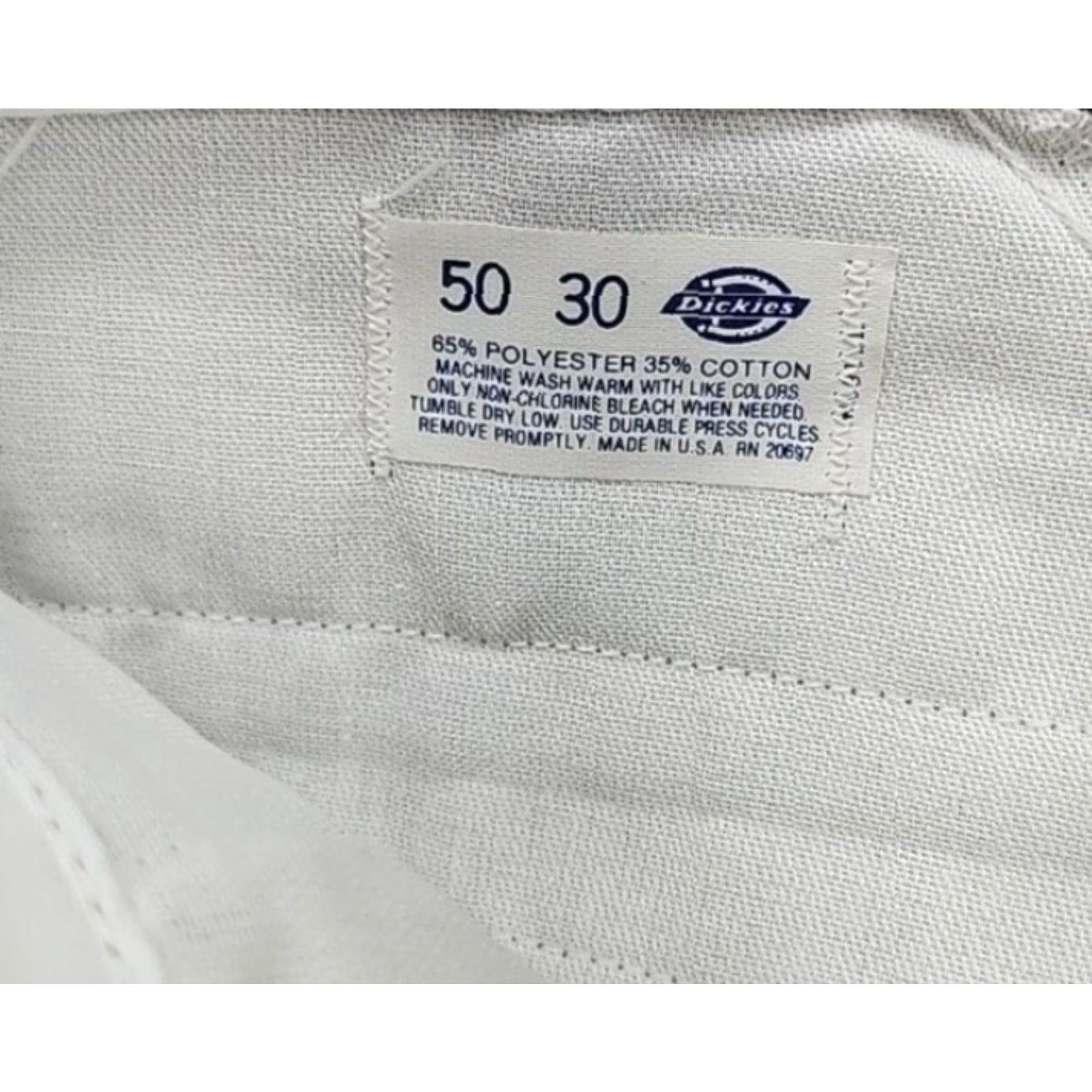 Dickies VINTAGE Dickies 874A Khaki Chino Pants Flat Front 50X30 Beige Workwear Mens NWT Dickies 874A Size US 34 / EU 50 - 5 Thumbnail