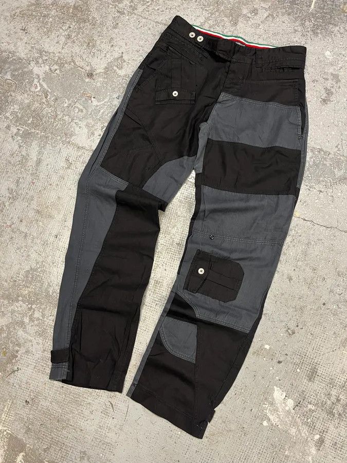 Vintage AW2007 Dolce & Gabbana Multi Pockets Cargo Black & Grey Pants Size US 32 / EU 48 - 5 Thumbnail