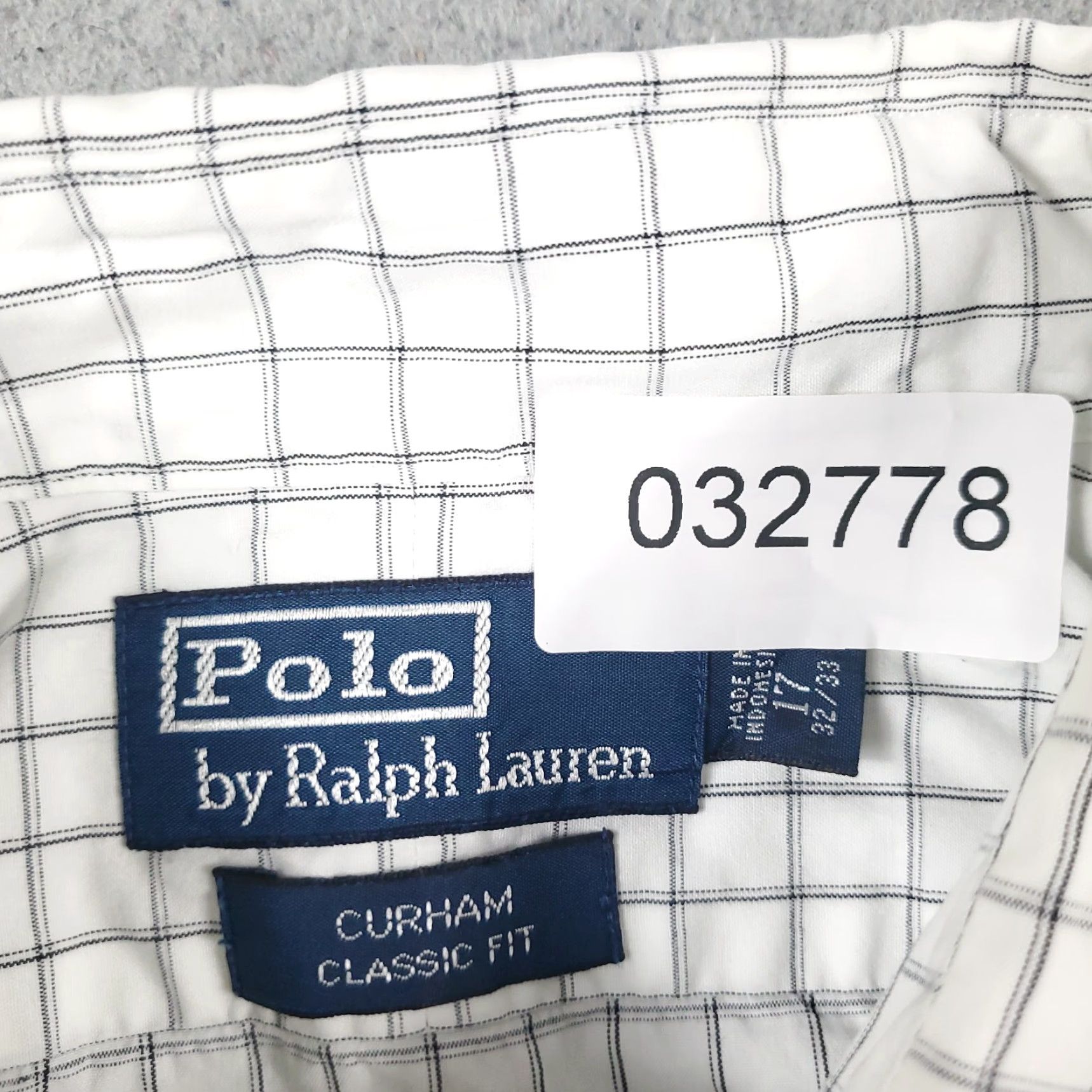 Ralph Lauren Ralph Lauren Dress Shirt Mens 17 Gray Check Long Sleeve Button Down Casual Modern Size 46R - 7 Thumbnail