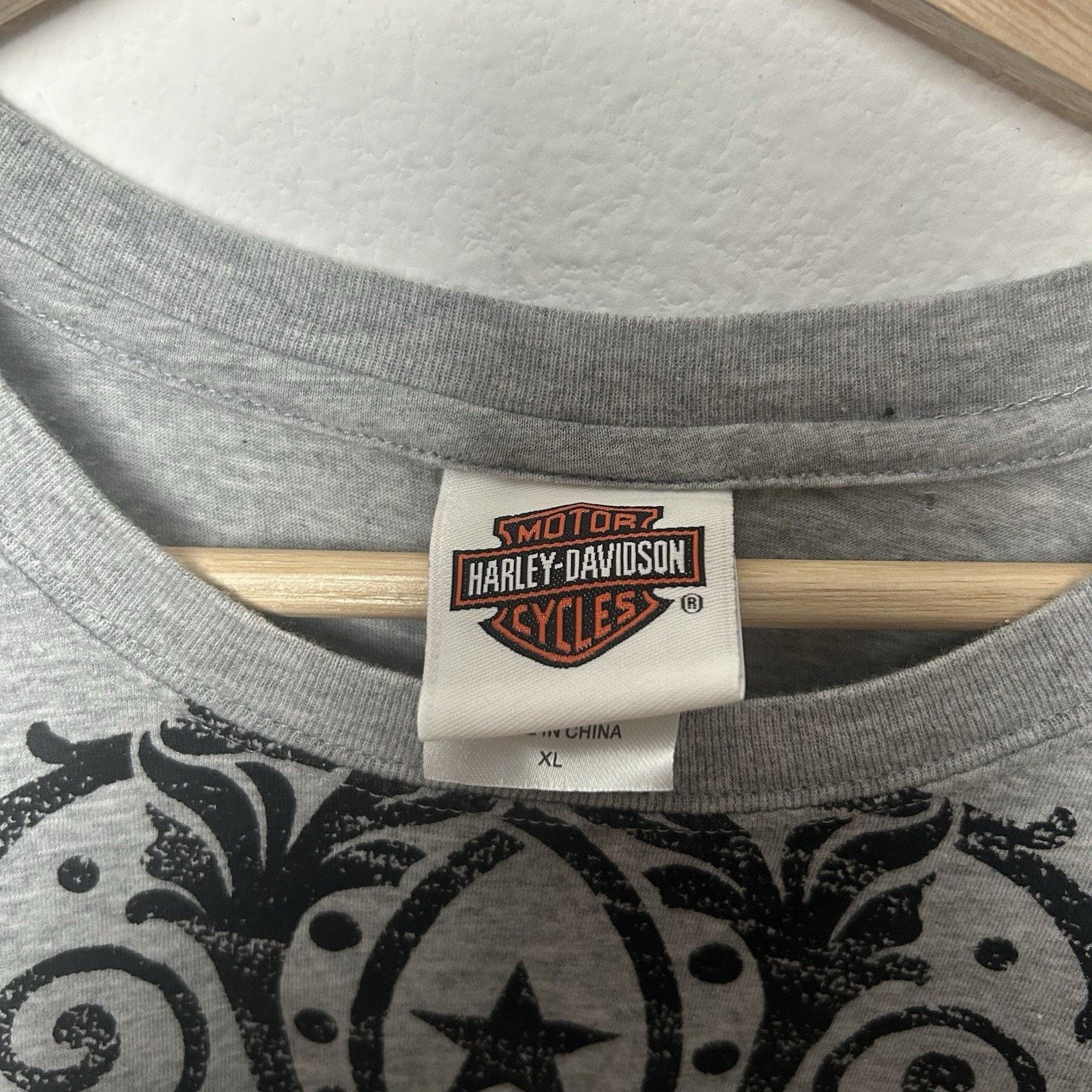 Harley Davidson Harley Davidson Women’s Gray Long Sleeve Y2K T-Shirt XL Size XL / US 12-14 / IT 48-50 - 3 Thumbnail
