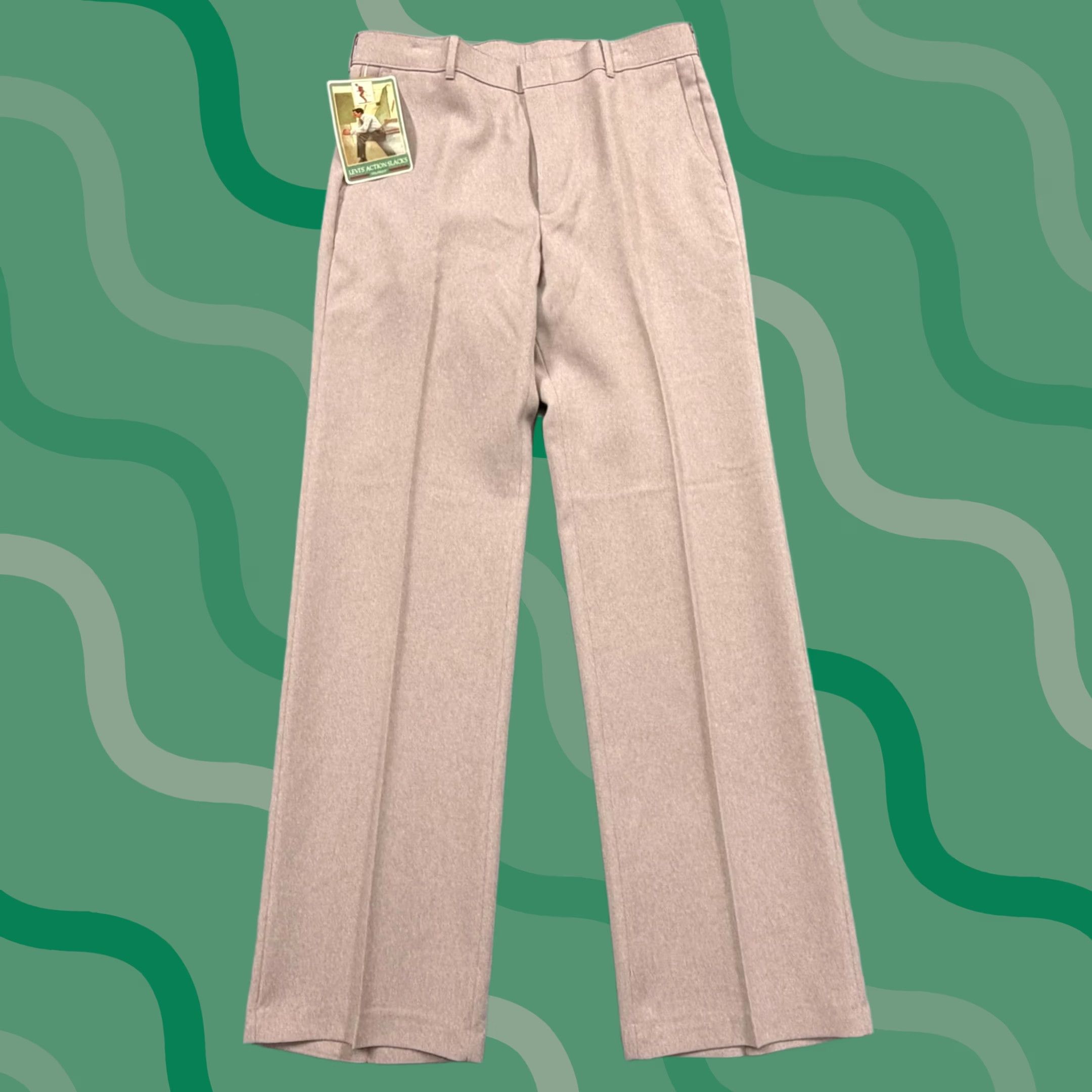 Levi's VINTAGE Levi's Sta-Prest Trouser Black Straight Leg Action