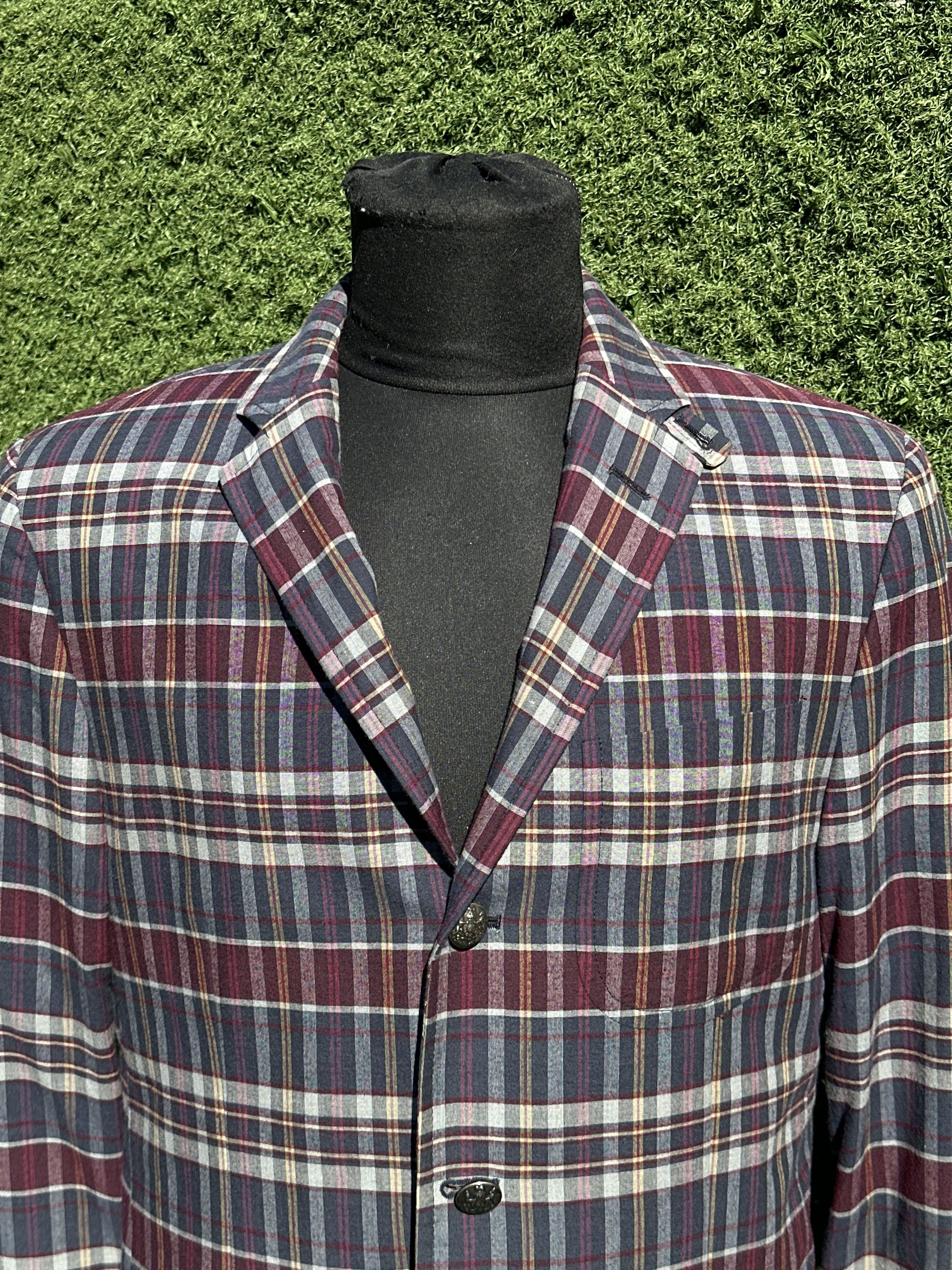 Polo Ralph Lauren Polo Ralph Lauren Plaid Convertible Collar Sport Blazer 52R Size 52R - 2 Thumbnail