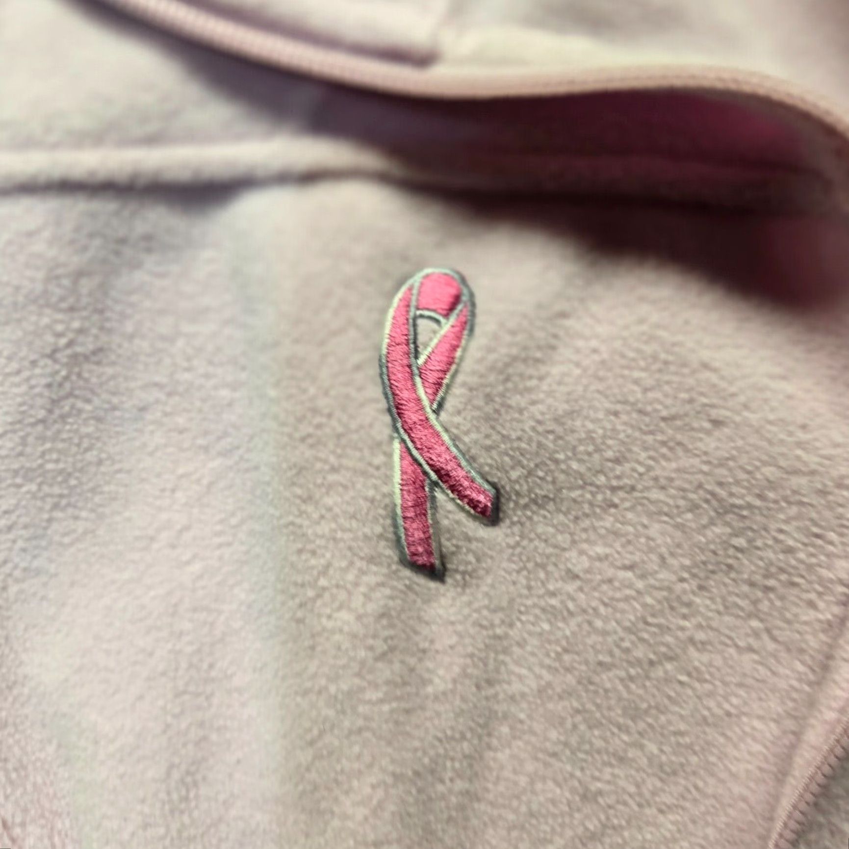 Pinko COLUMBIA Jacket Pink Zip Up Fleece Embroidered Breast Cancer Women's M Medium Size M / US 6-8 / IT 42-44 - 2 Thumbnail