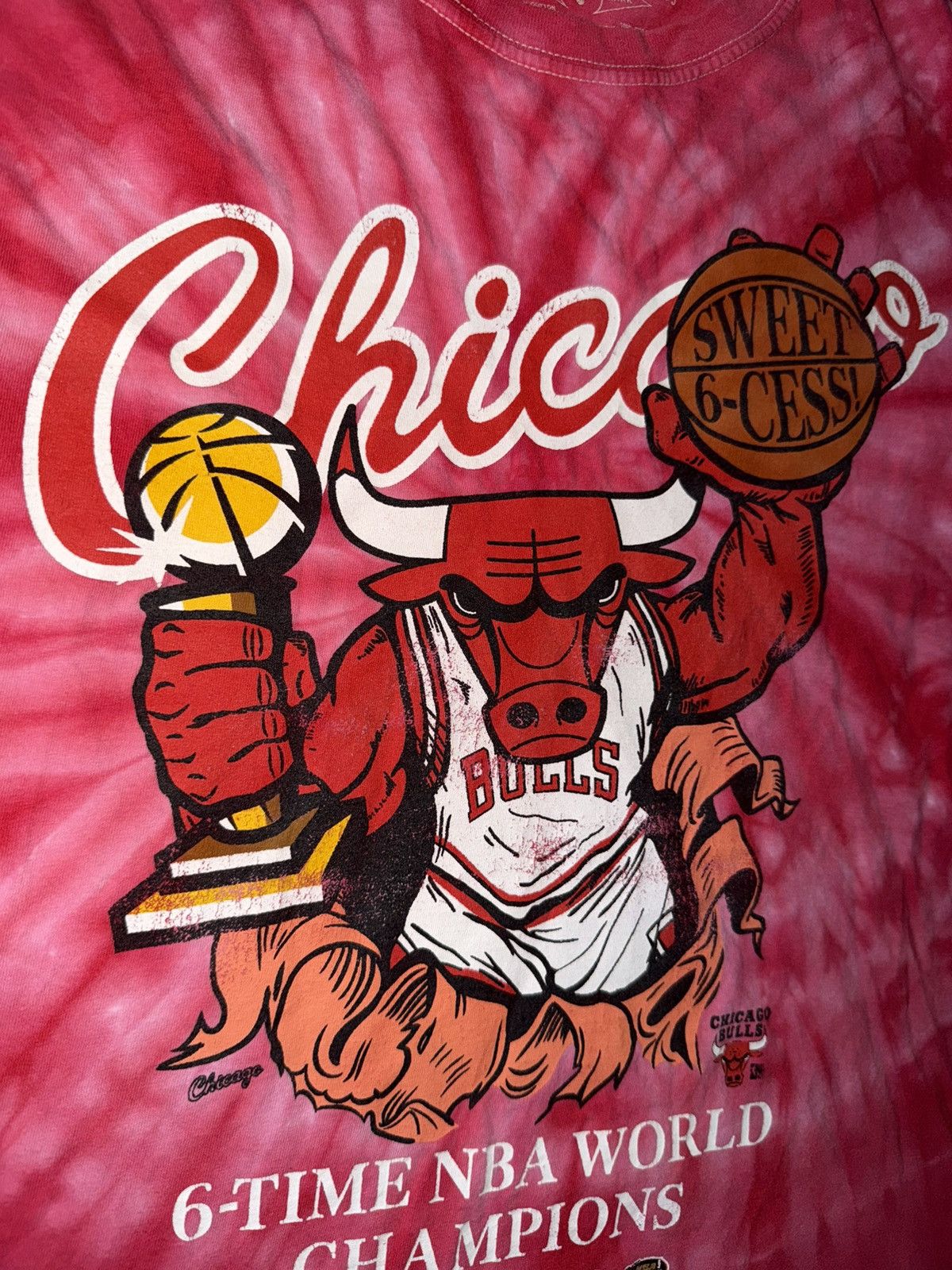 Mitchell & Ness Chicago Bulls 6 time NBA Champions Mitchell & Ness t-shirt Size US S / EU 44-46 / 1 - 3 Thumbnail