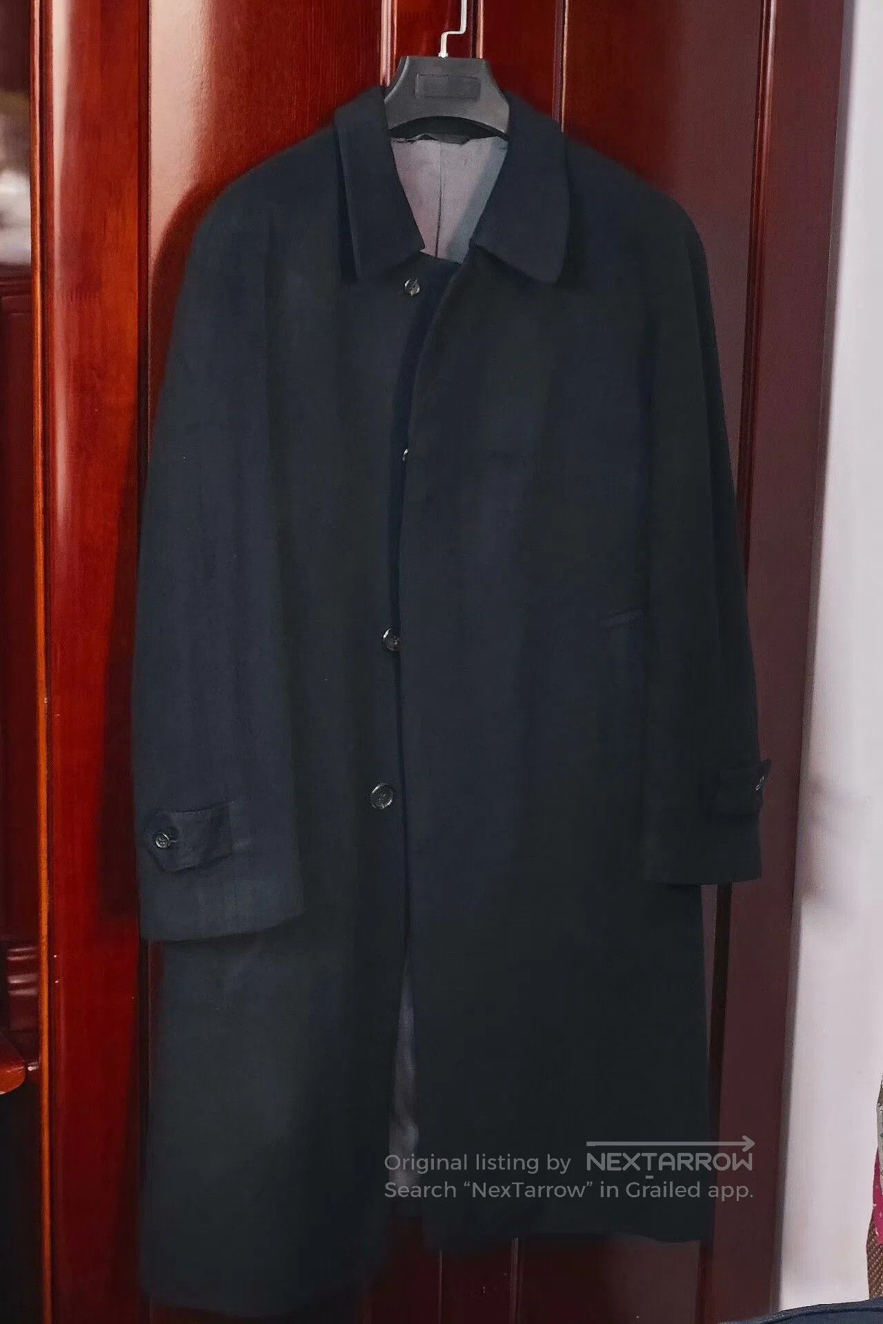 Ermenegildo Zegna Custom Black Wool Cashmere Coat. Size US M / EU 48-50 / 2 - 1 Thumbnail