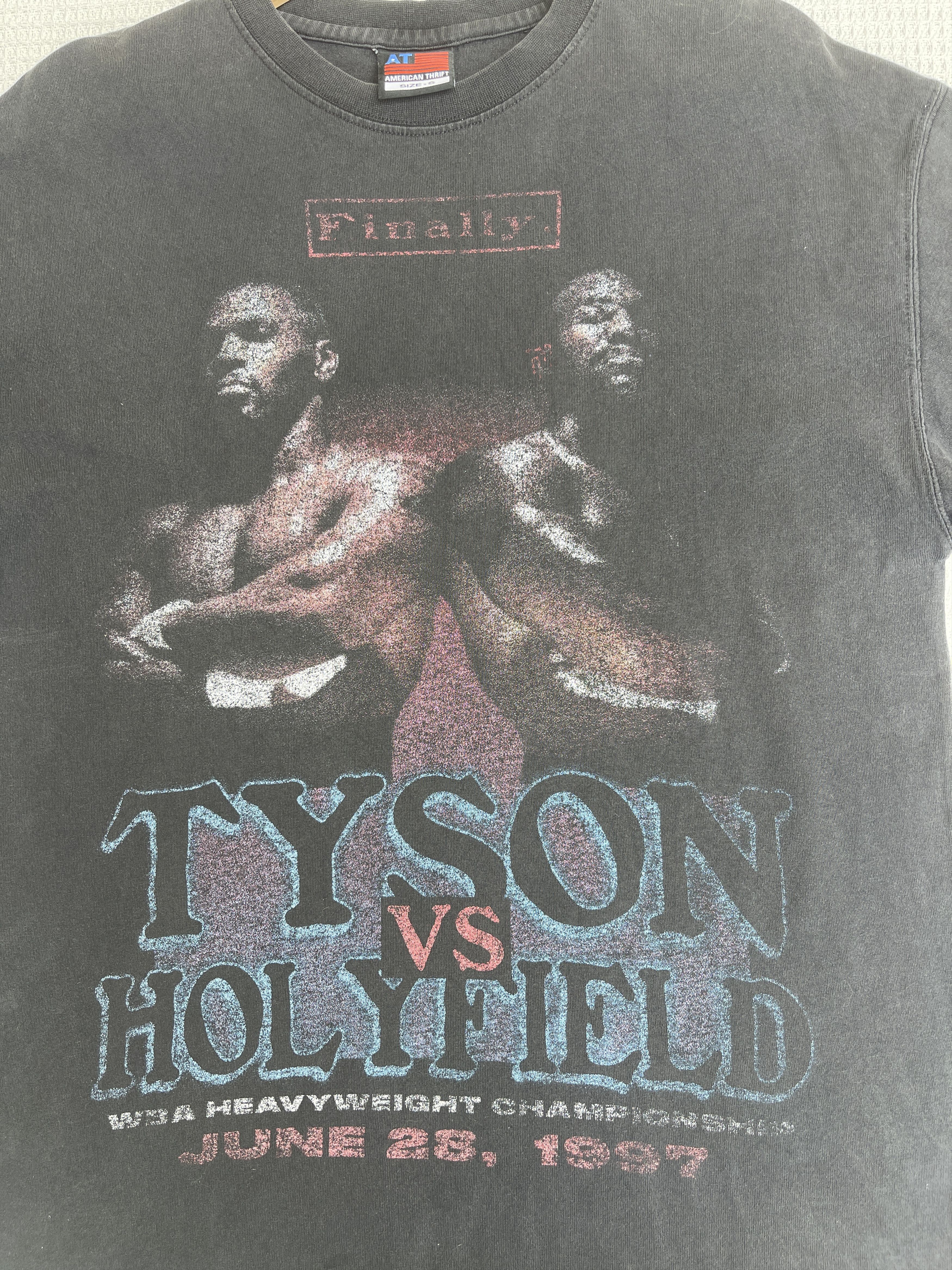 Rap Tees LastDrop🔥Vtg Tyson x Holyfield Finally Champion Rap Tees Tee Size US M / EU 48-50 / 2 - 11 Thumbnail