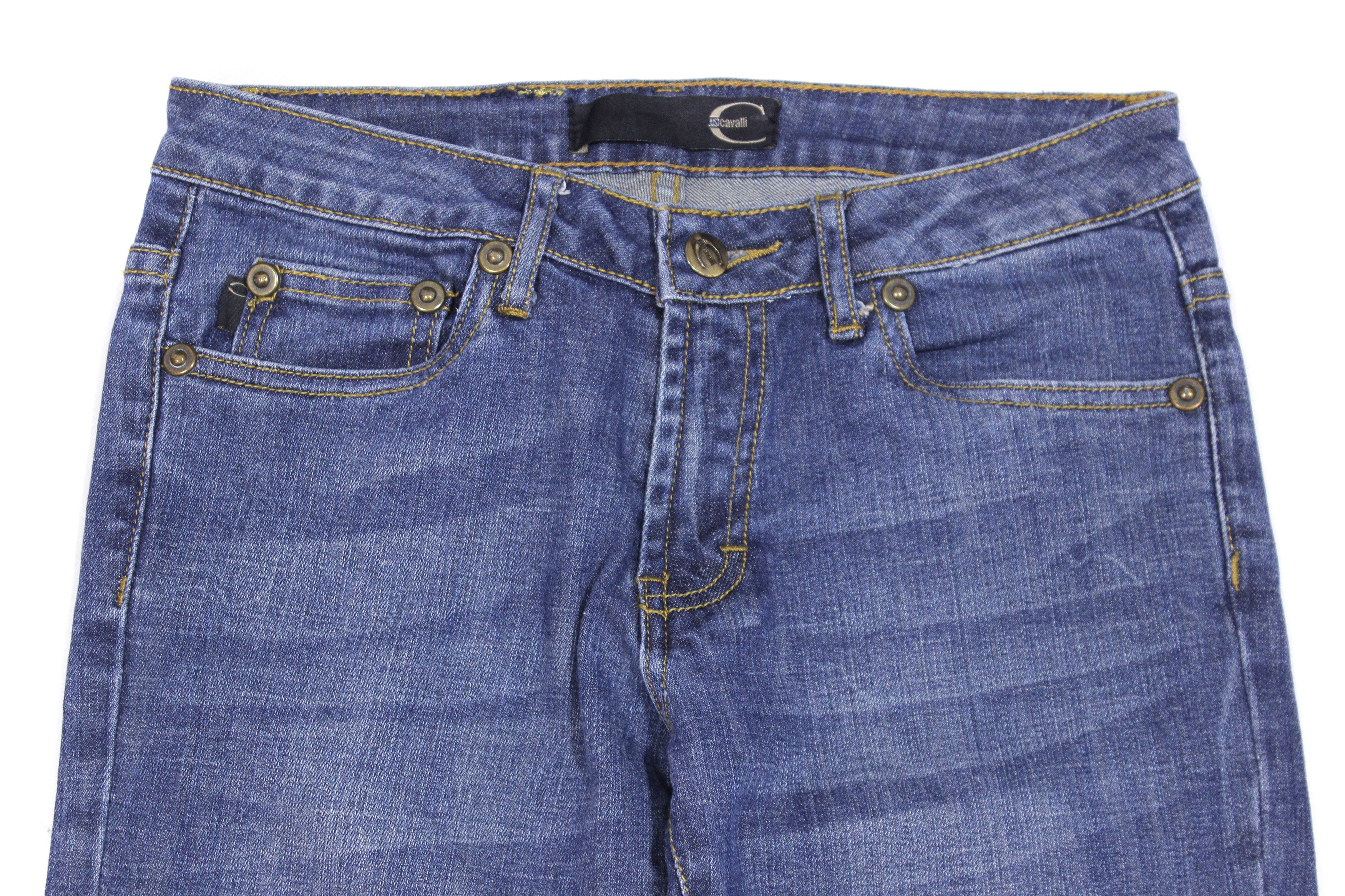 Just Cavalli Block Logo Y2K Jeans Vintage Size 25" / US 0 / IT 36 - 4 Thumbnail