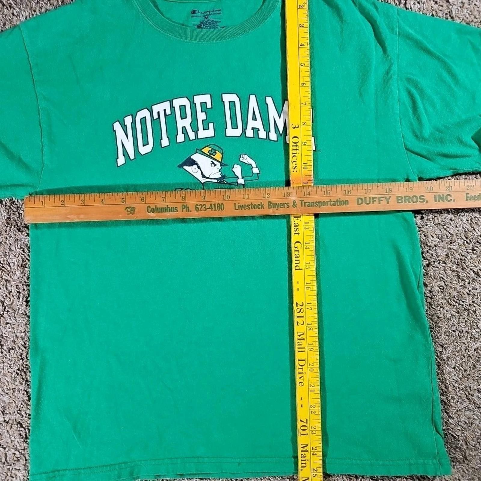 Champion Champion Green Notre Dame Fighting Irish T-shirt Medium Size ONE SIZE - 4 Thumbnail