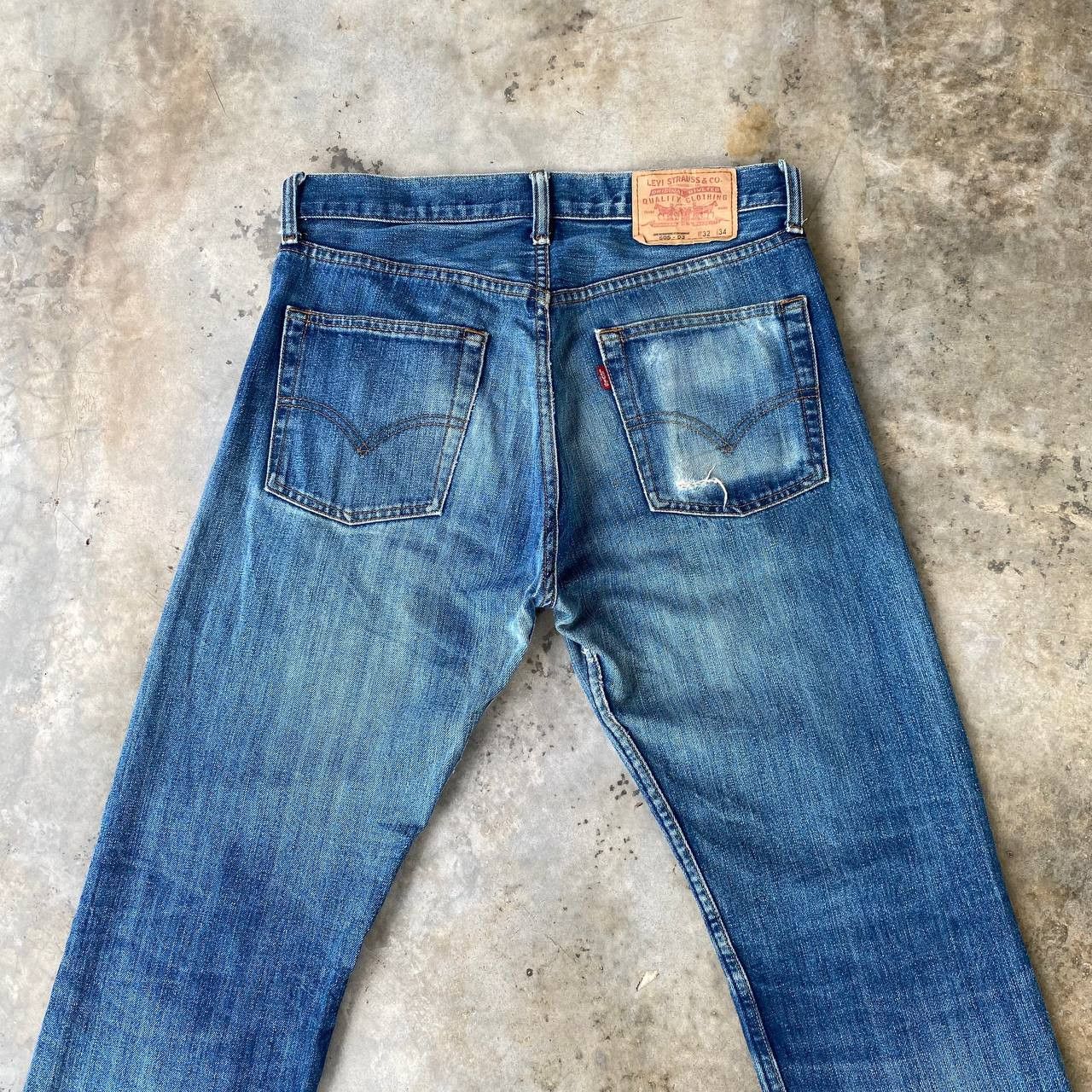 Levi's Vintage Clothing W32X29" VINTAGE LEVIS 505 DISTRESSED DIRTY DENIM J09-01 Size US 32 / EU 48 - 13 Thumbnail