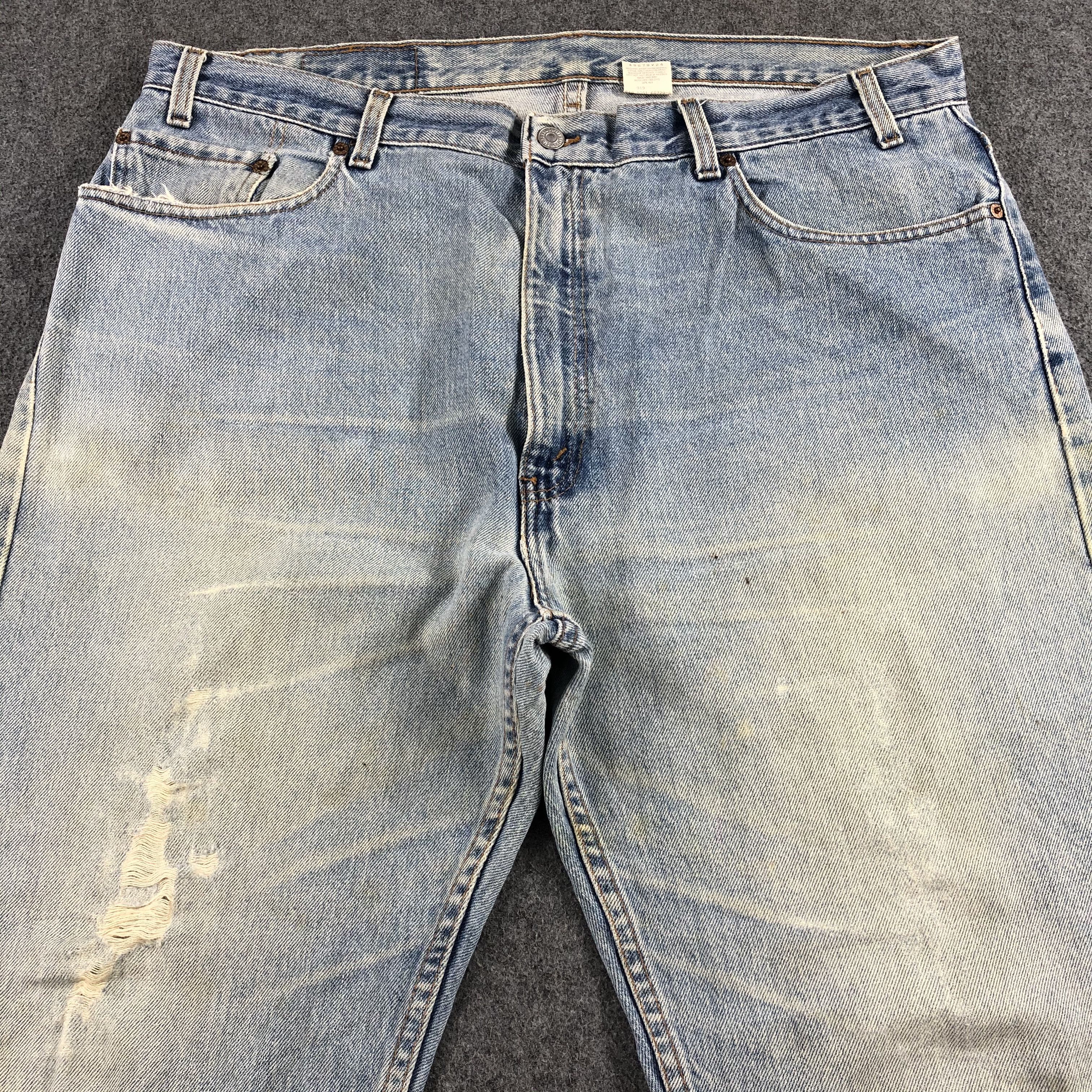 Levi's 90s Vintage Light Wash Levis 505 Jeans-J1628 Size US 40 / EU 56 - 3 Thumbnail