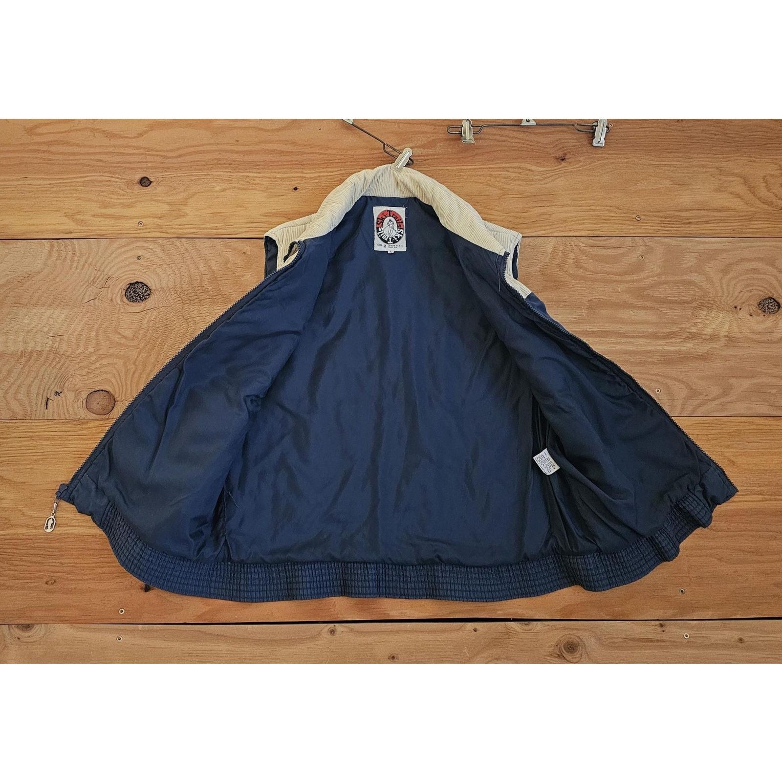 Other Ski-trails Western Quilted Puffer Blue Beige Vest M-L 1980s Size US M / EU 48-50 / 2 - 3 Thumbnail