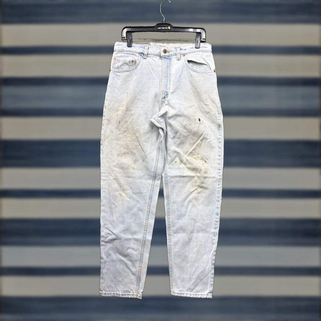Levi's Levis 505 Jeans Mens 34x32 Regular Straight Fit Light Wash Denim Casual y2k Size US 34 / EU 50 - 1 Thumbnail